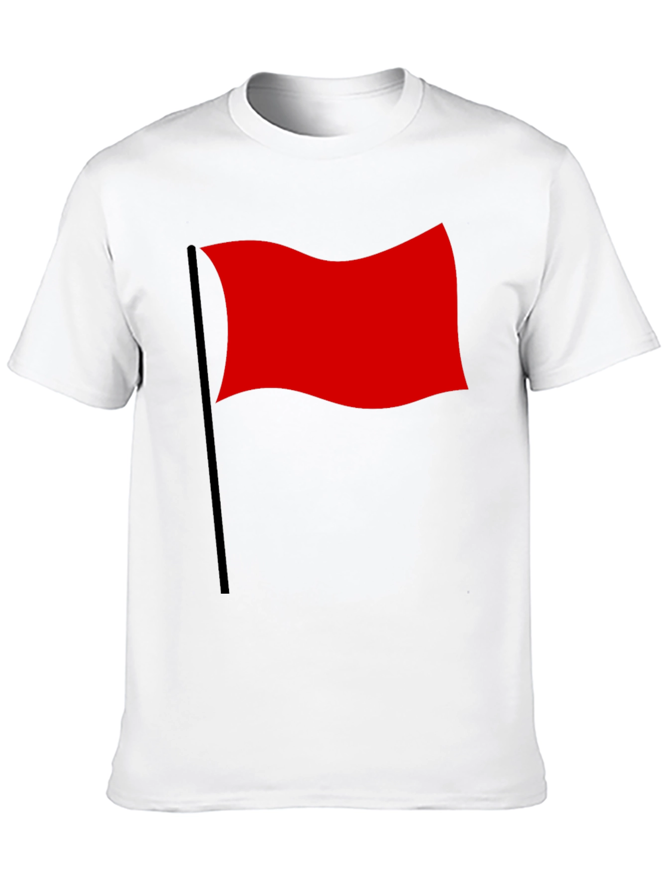 Red Flag Graphic T-Shirt - Bold & Unique Design