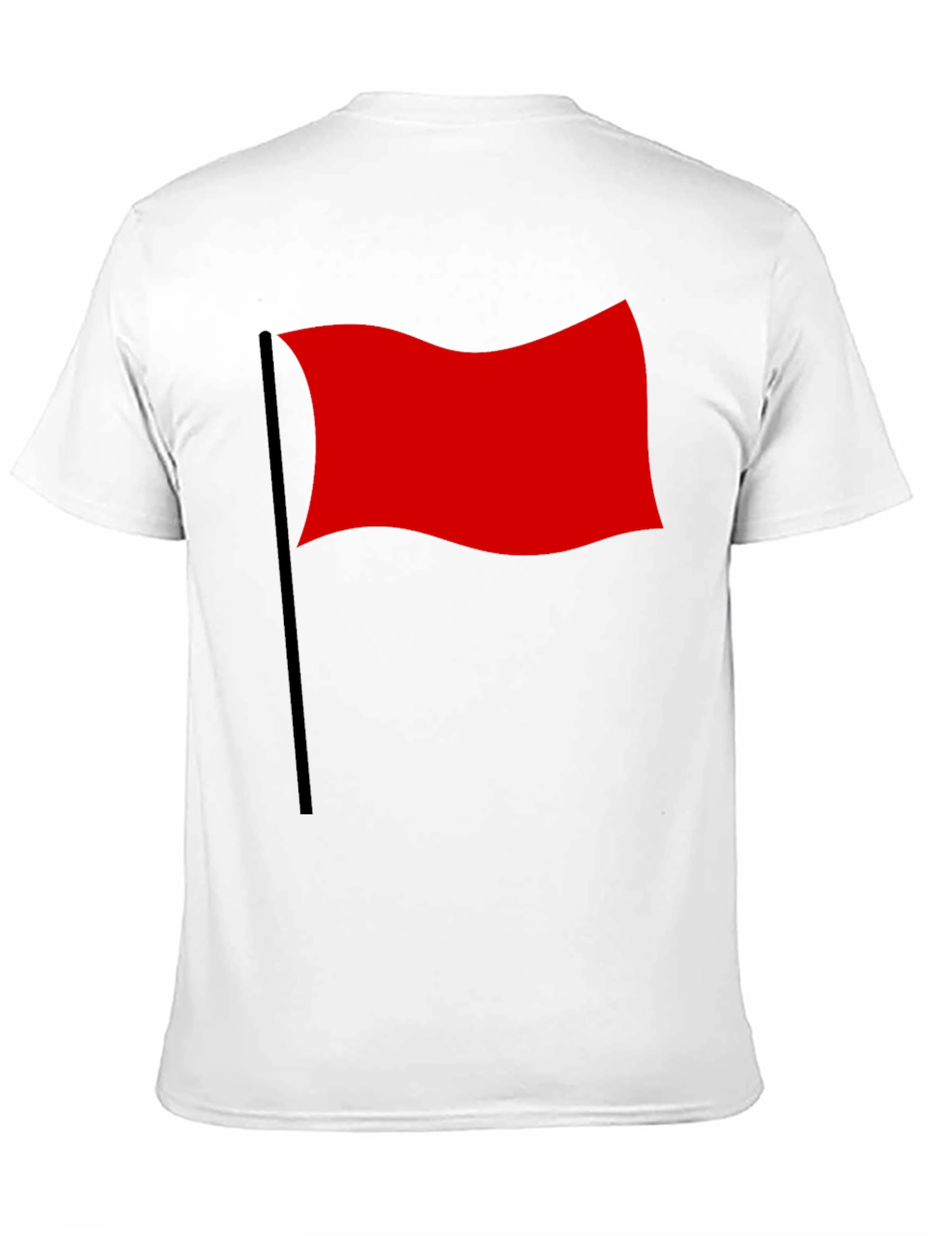 Red Flag Graphic T-Shirt - Bold & Unique Design
