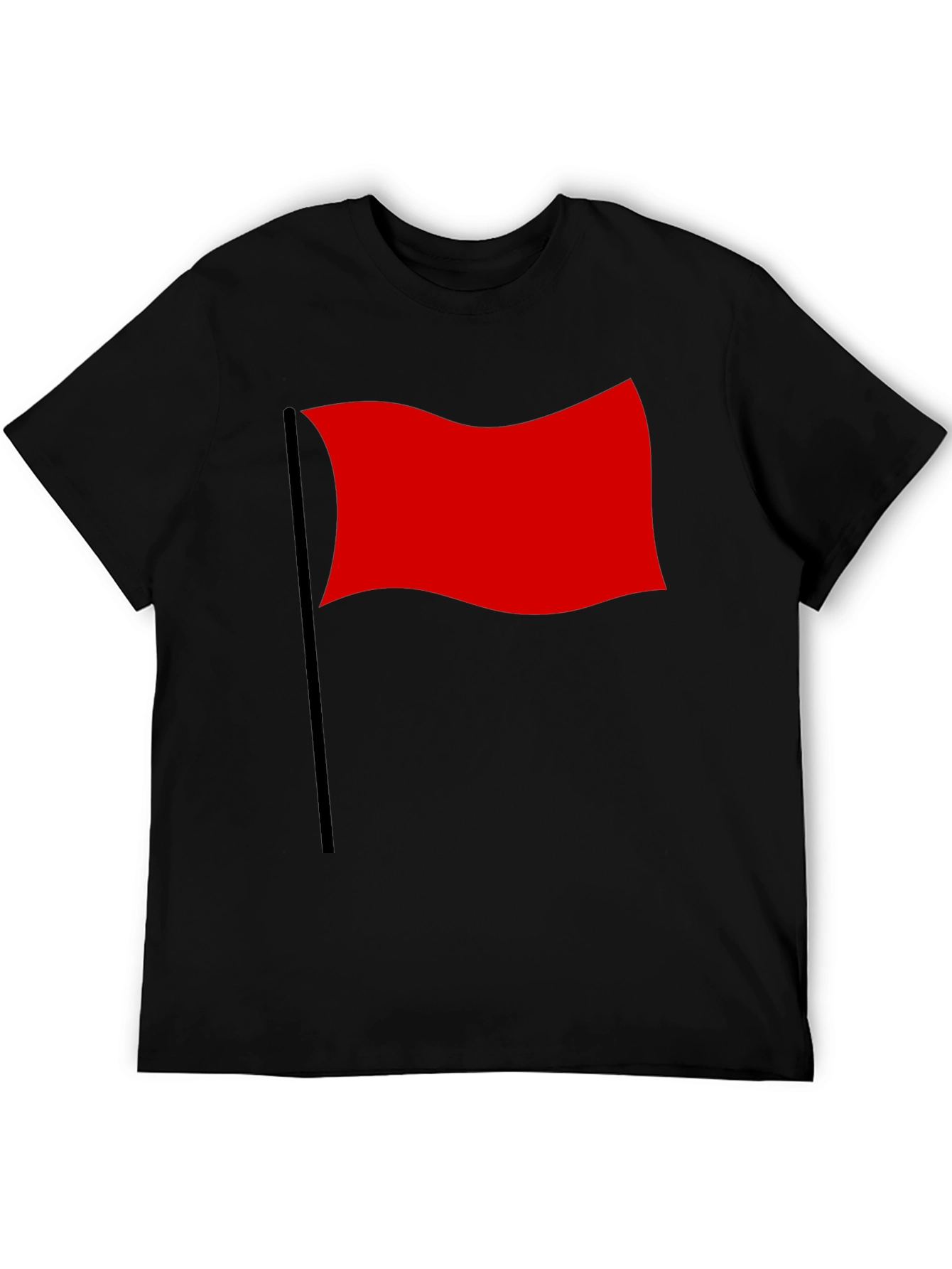 Red Flag Graphic T-Shirt - Bold & Unique Design