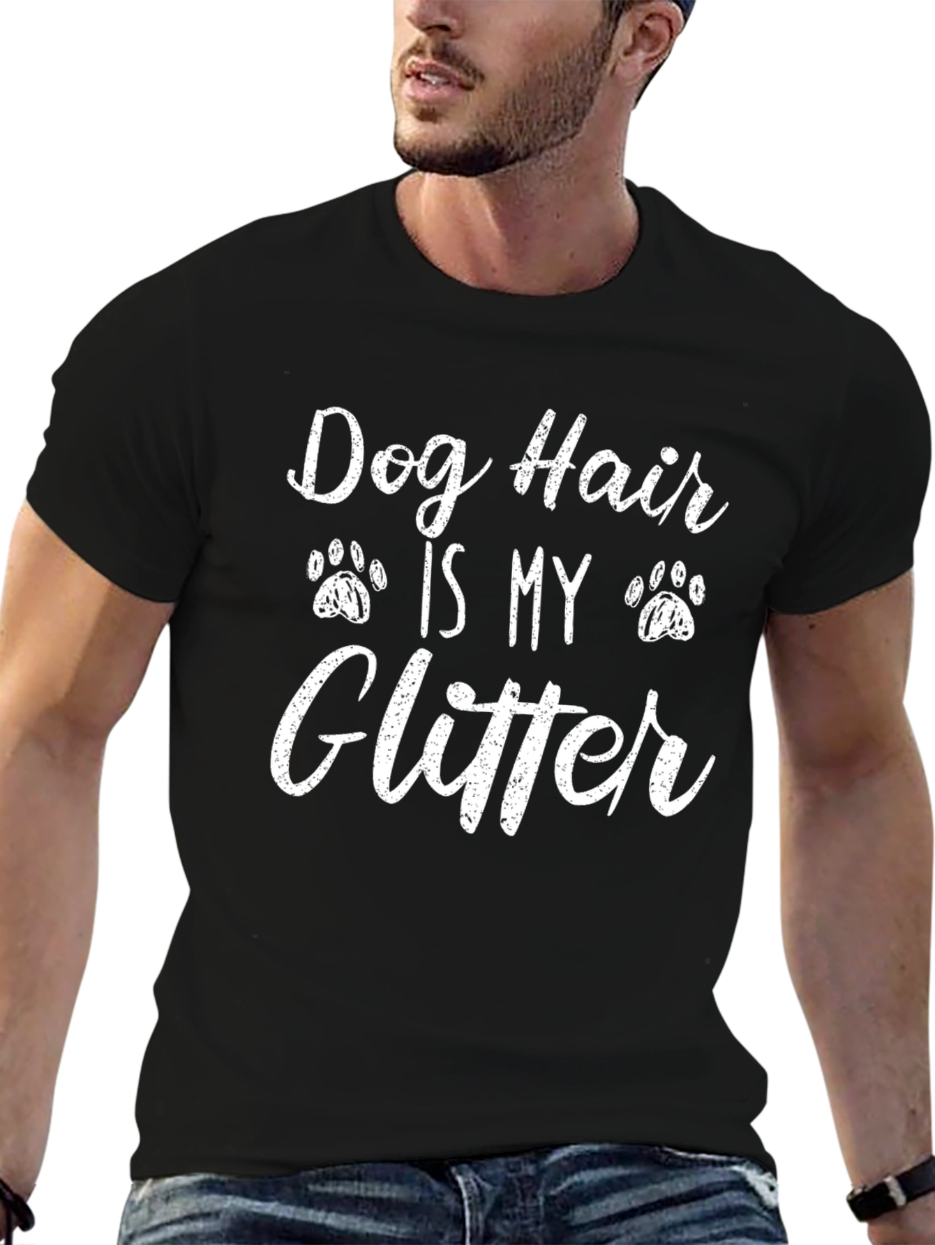 Dog Hair Is My Glitter Graphic T-Shirt