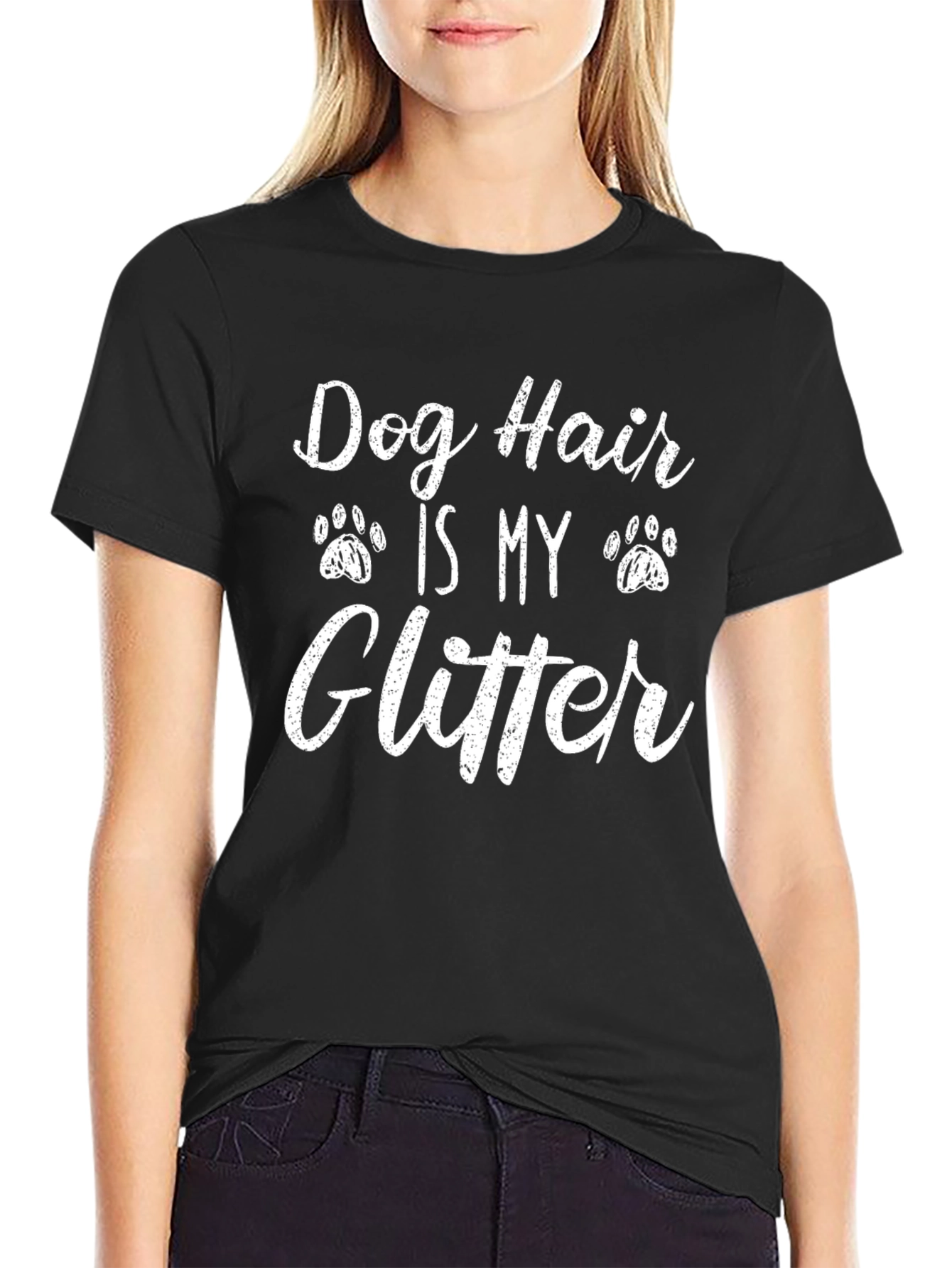 Dog Hair Is My Glitter Graphic T-Shirt