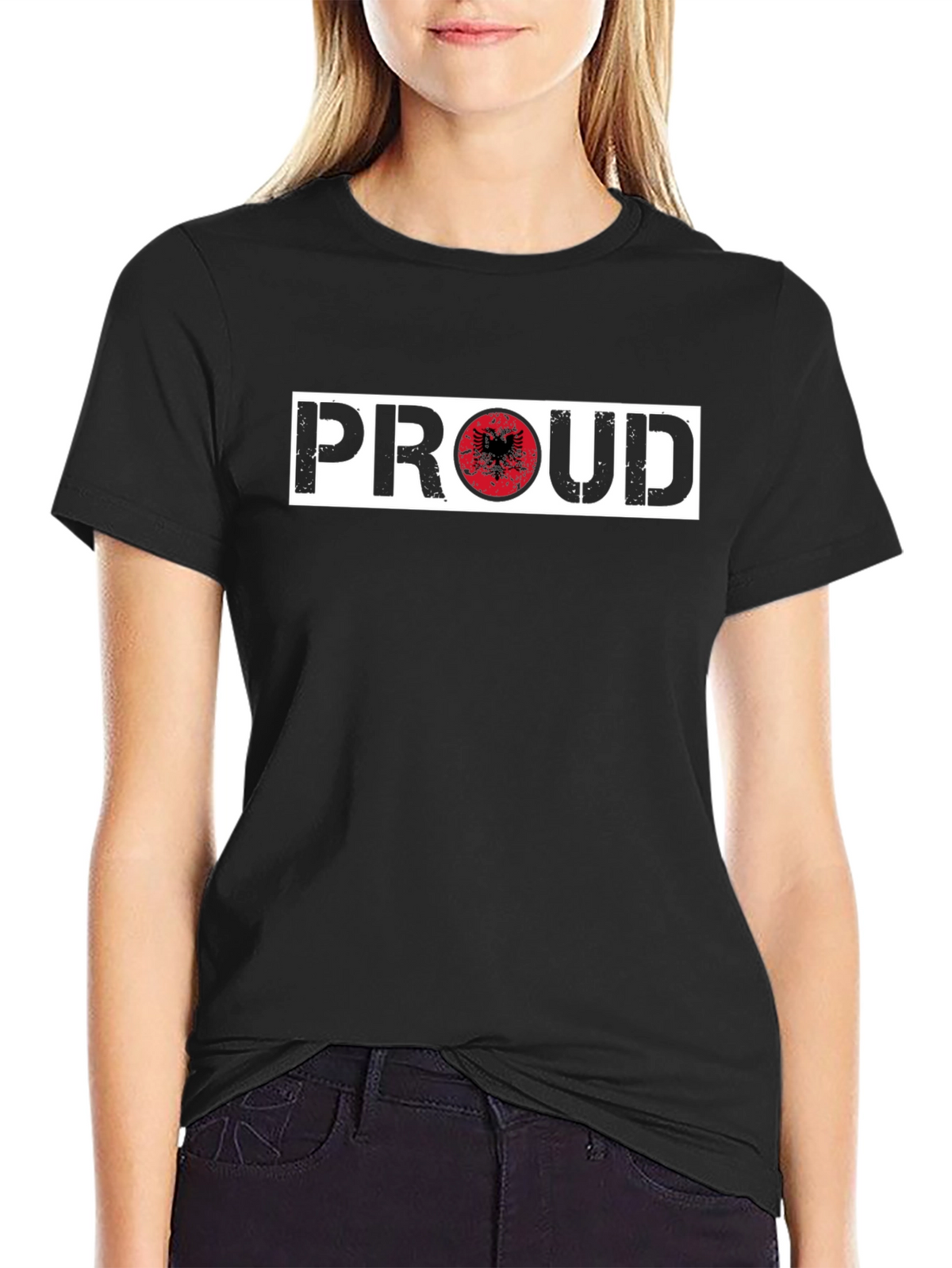 Proud Albania T-Shirt - Black