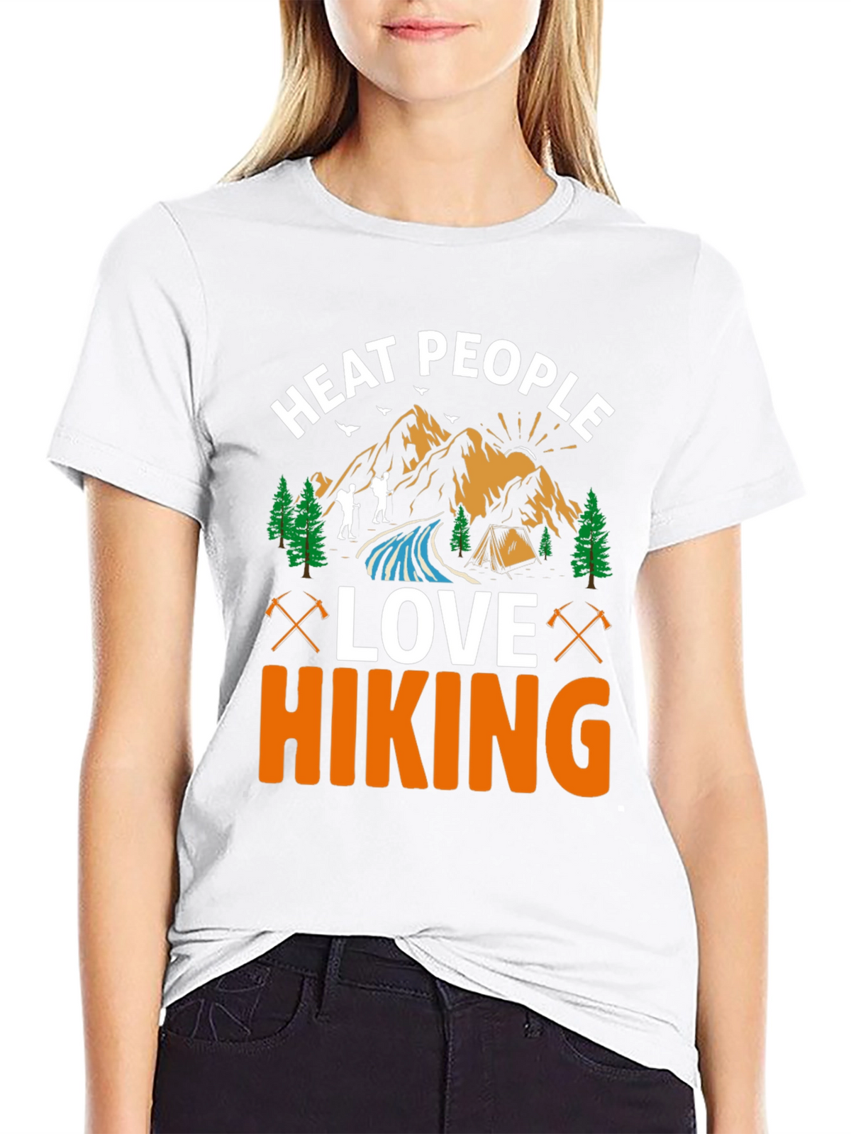 Heat People Love Hiking Graphic Tee