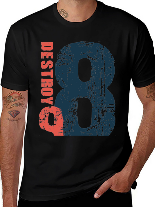 Destroy T-Shirt - Graphic Print Tee