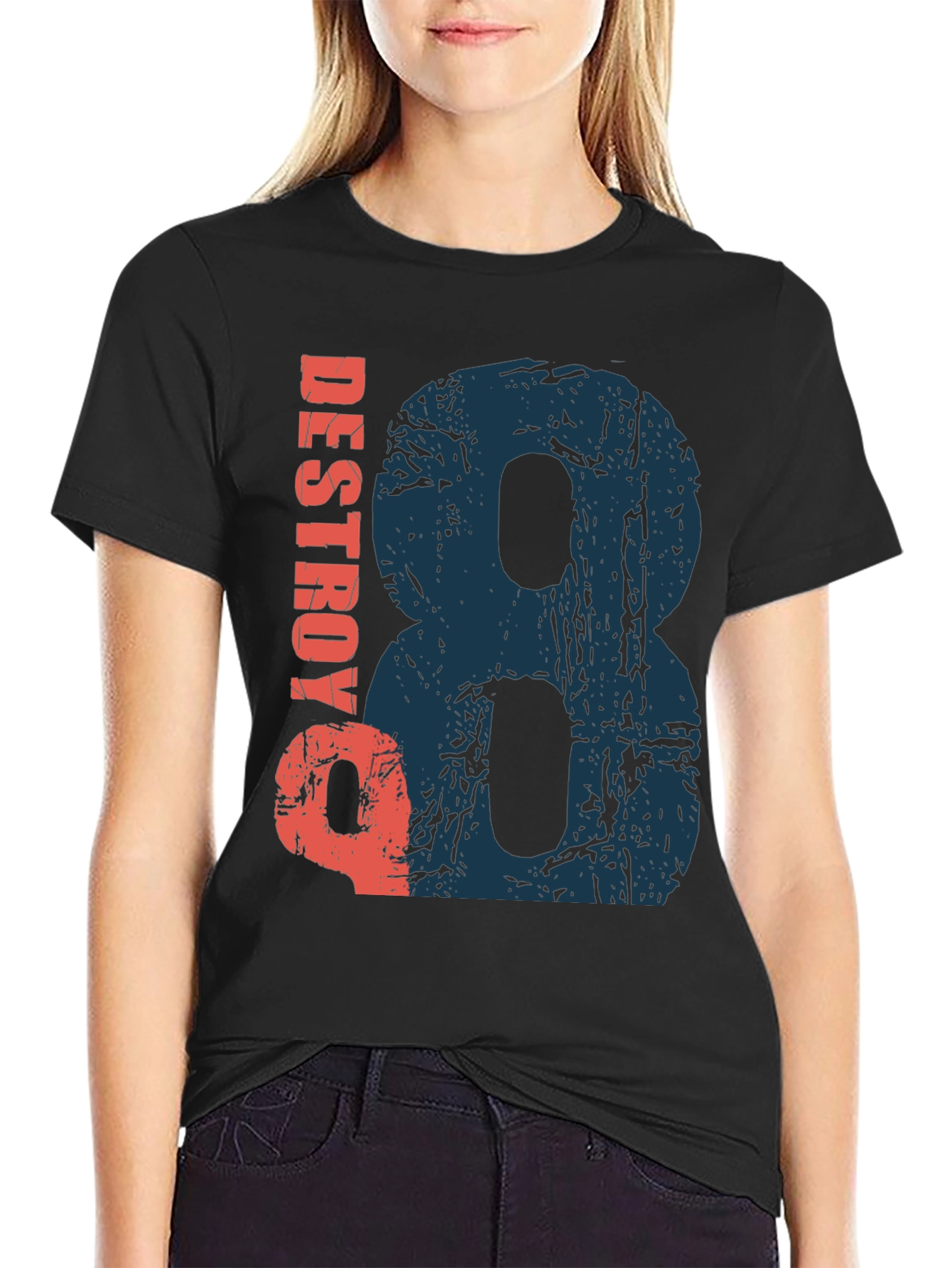 Destroy T-Shirt - Graphic Print Tee