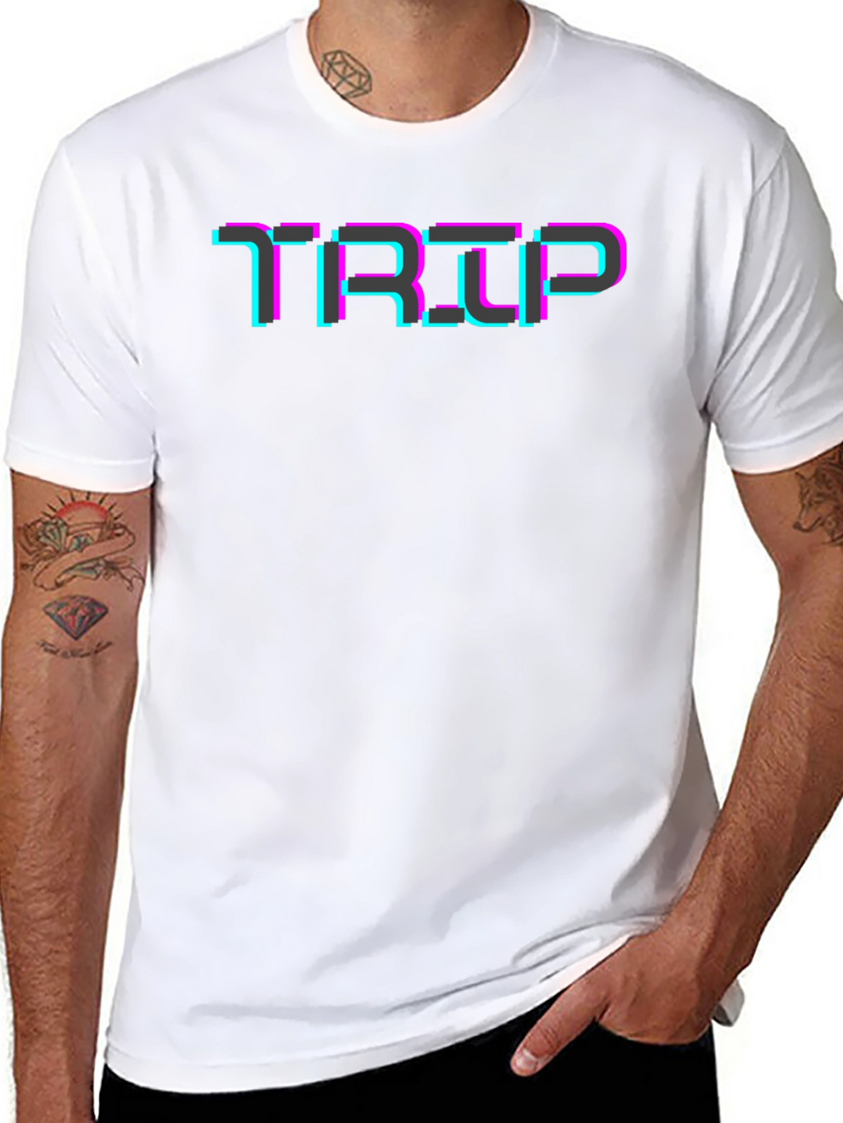 TRIP Glitch T-Shirt - Retro Style