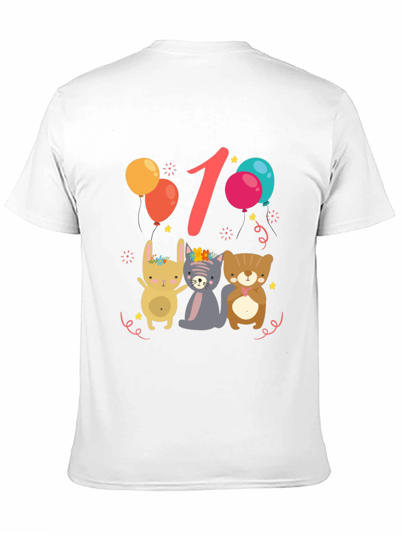 Cute 1st Birthday Animal Tee