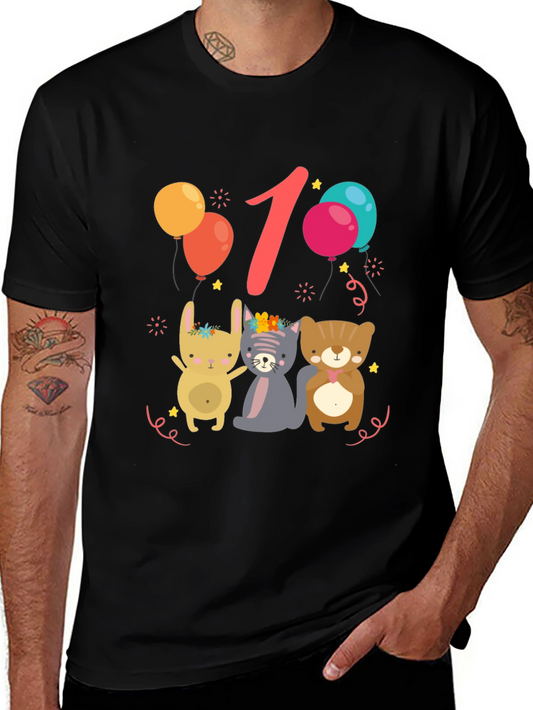 Cute 1st Birthday Animal Tee
