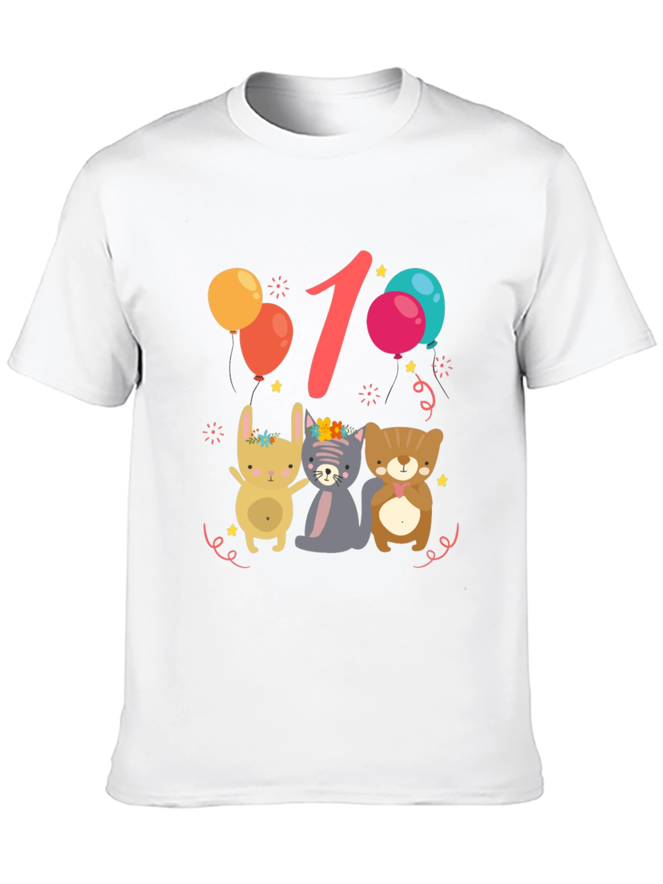 Cute 1st Birthday Animal Tee