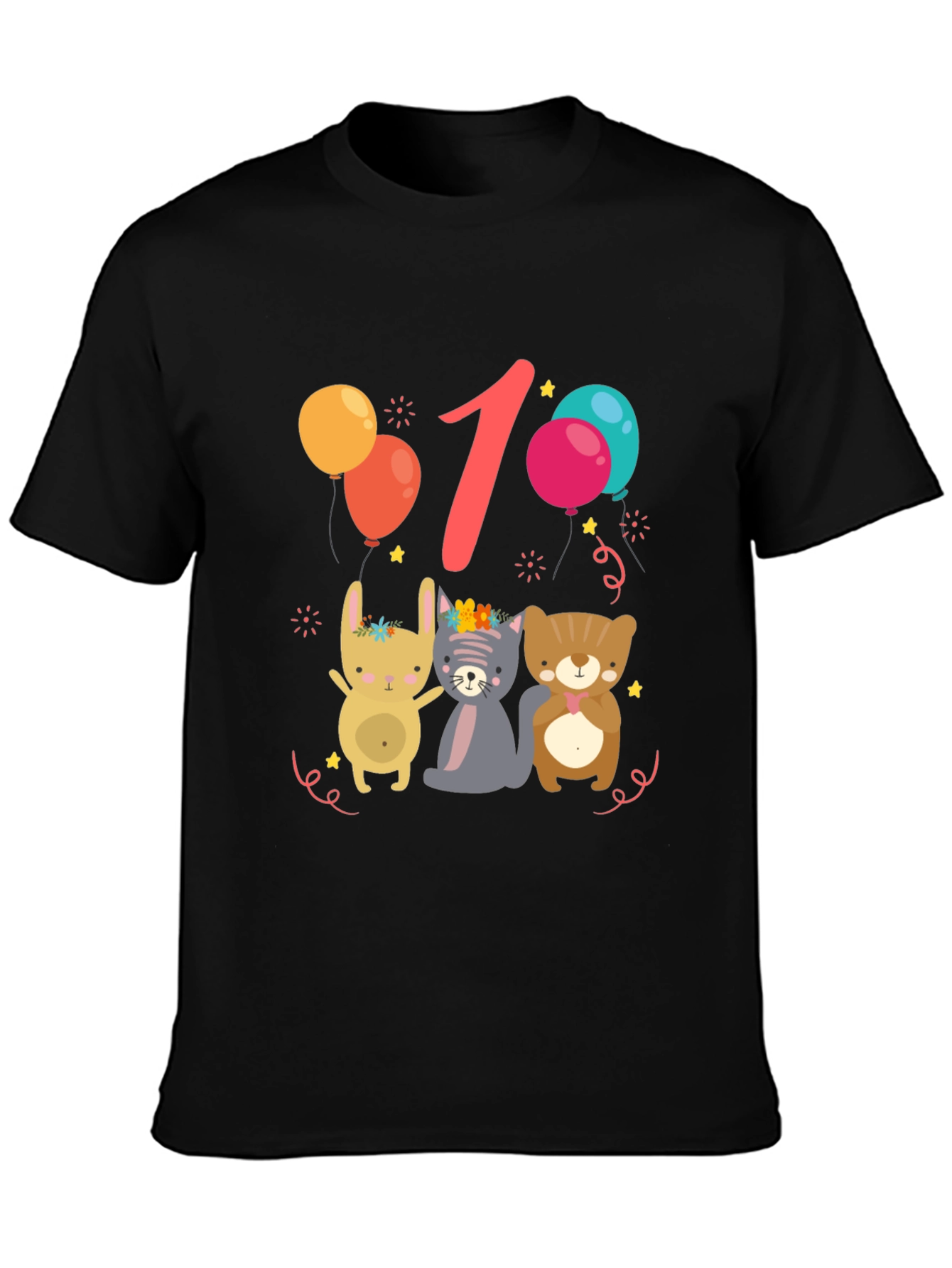 Cute 1st Birthday Animal Tee