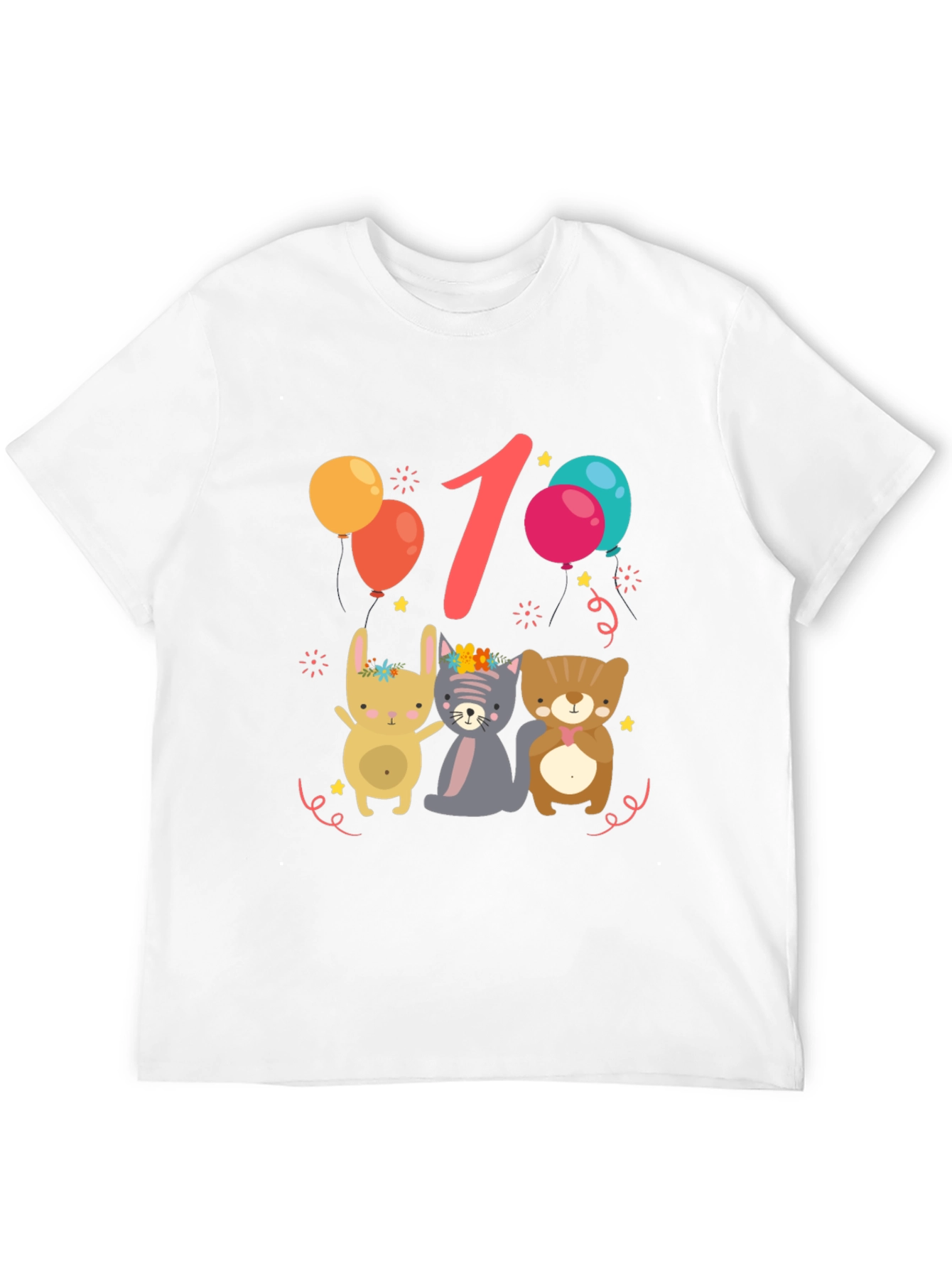 Cute 1st Birthday Animal Tee