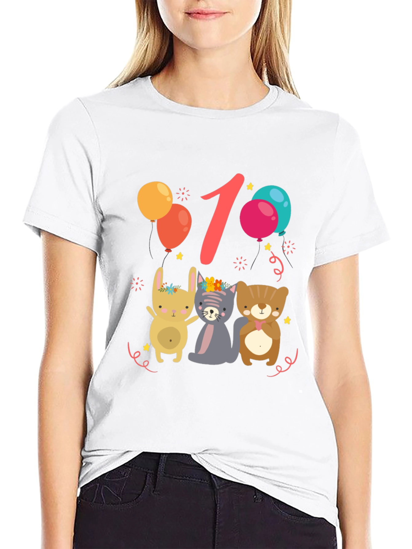 Cute 1st Birthday Animal Tee
