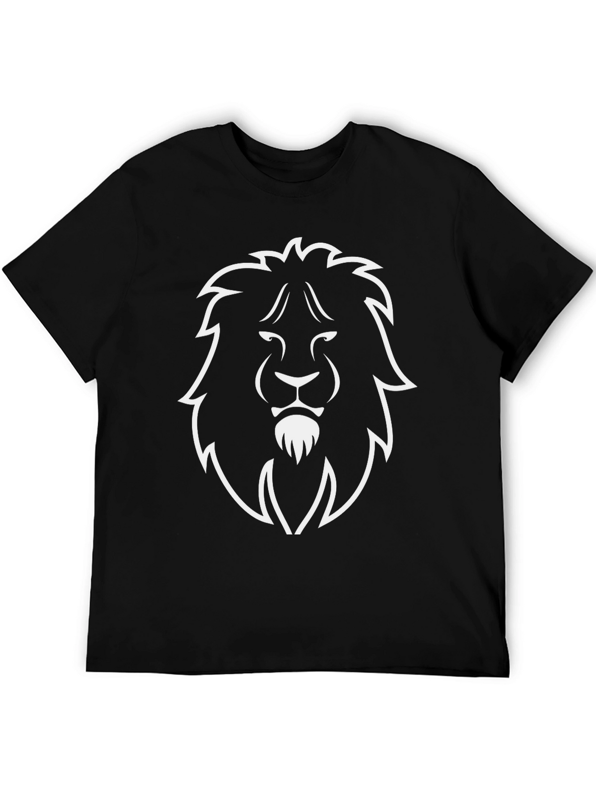 Lion Graphic Tee - Bold Black T-Shirt