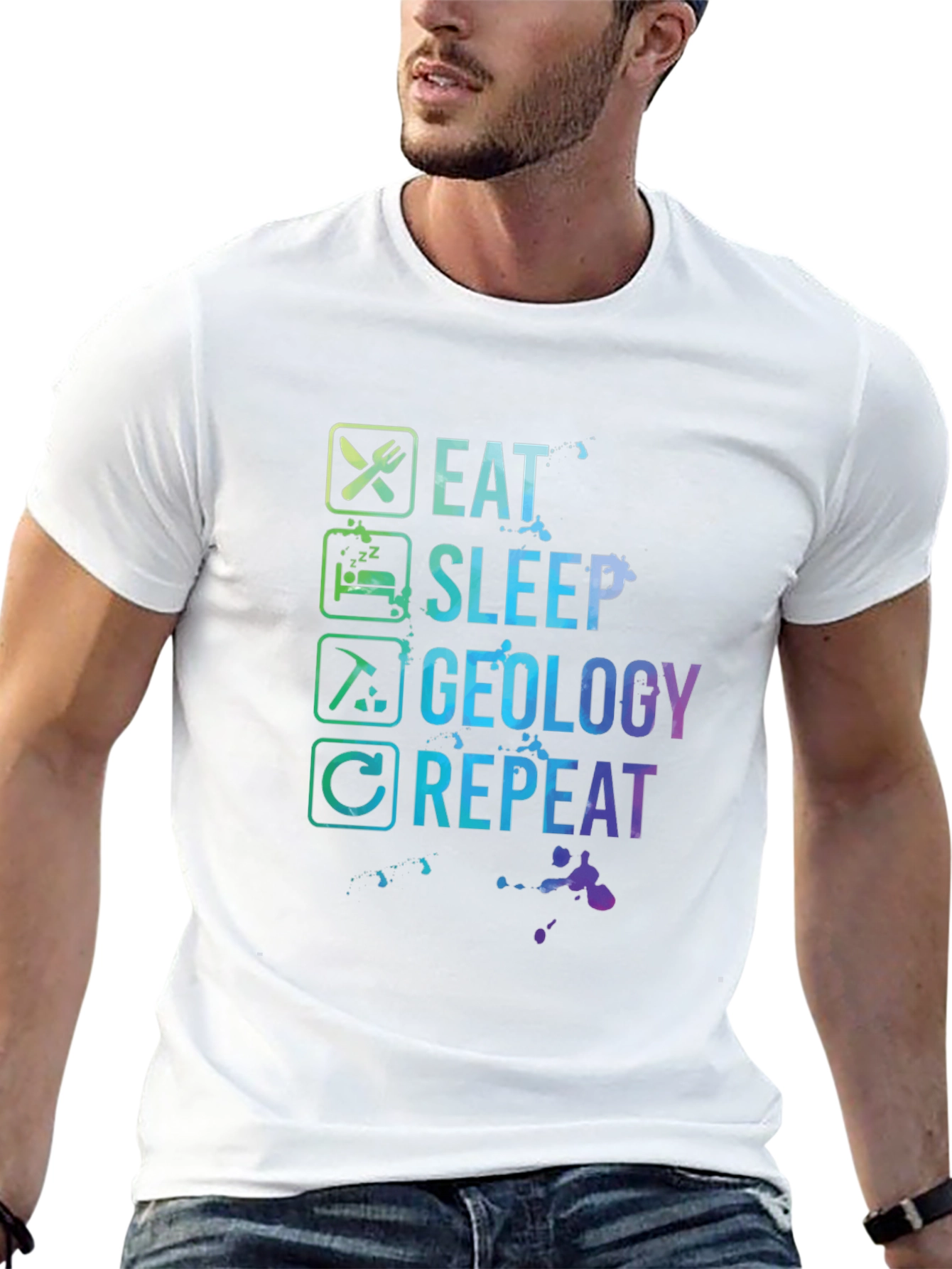 Eat Sleep Geology Repeat T-Shirt - Geologist Gift