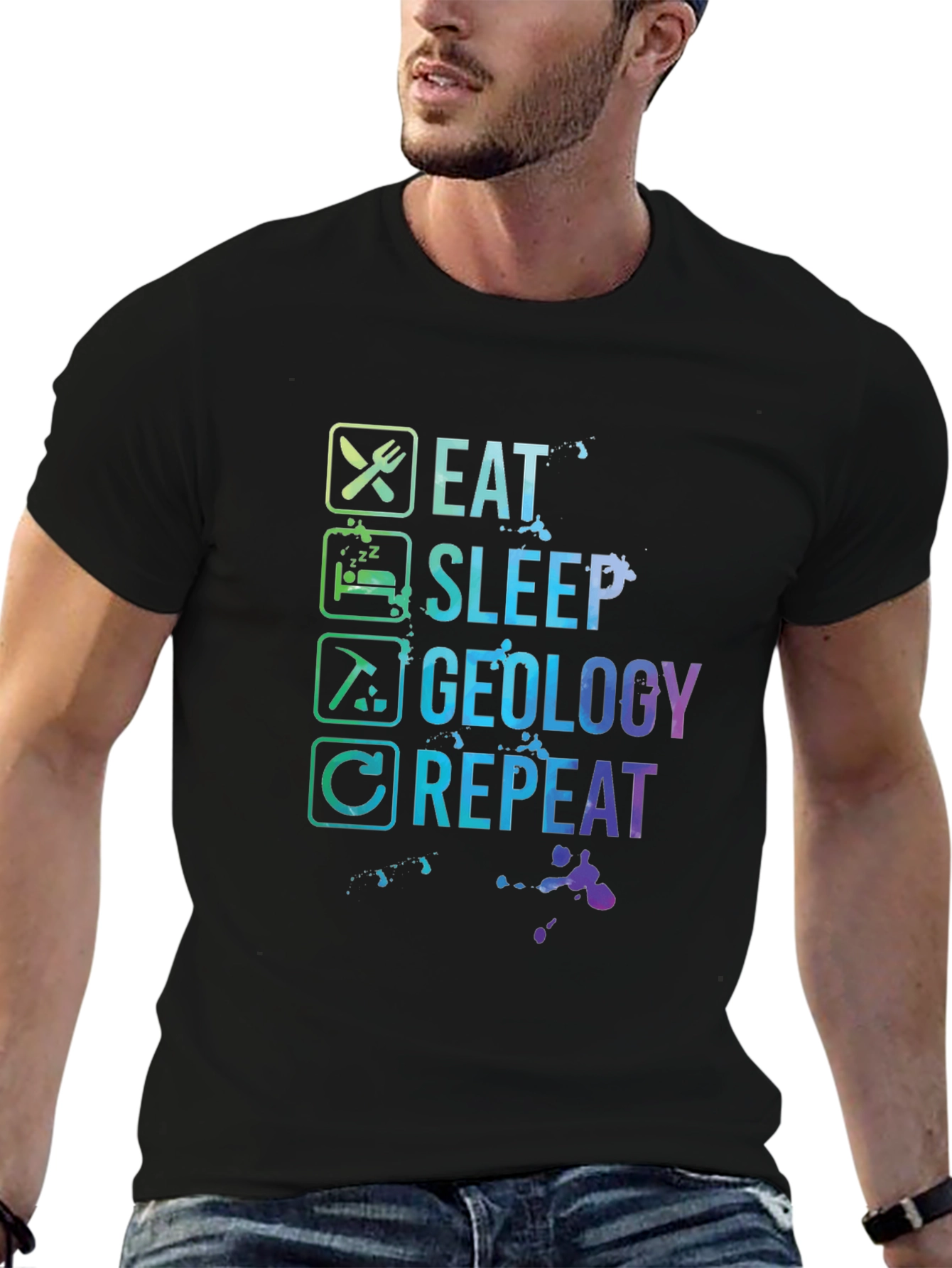 Eat Sleep Geology Repeat T-Shirt - Geologist Gift