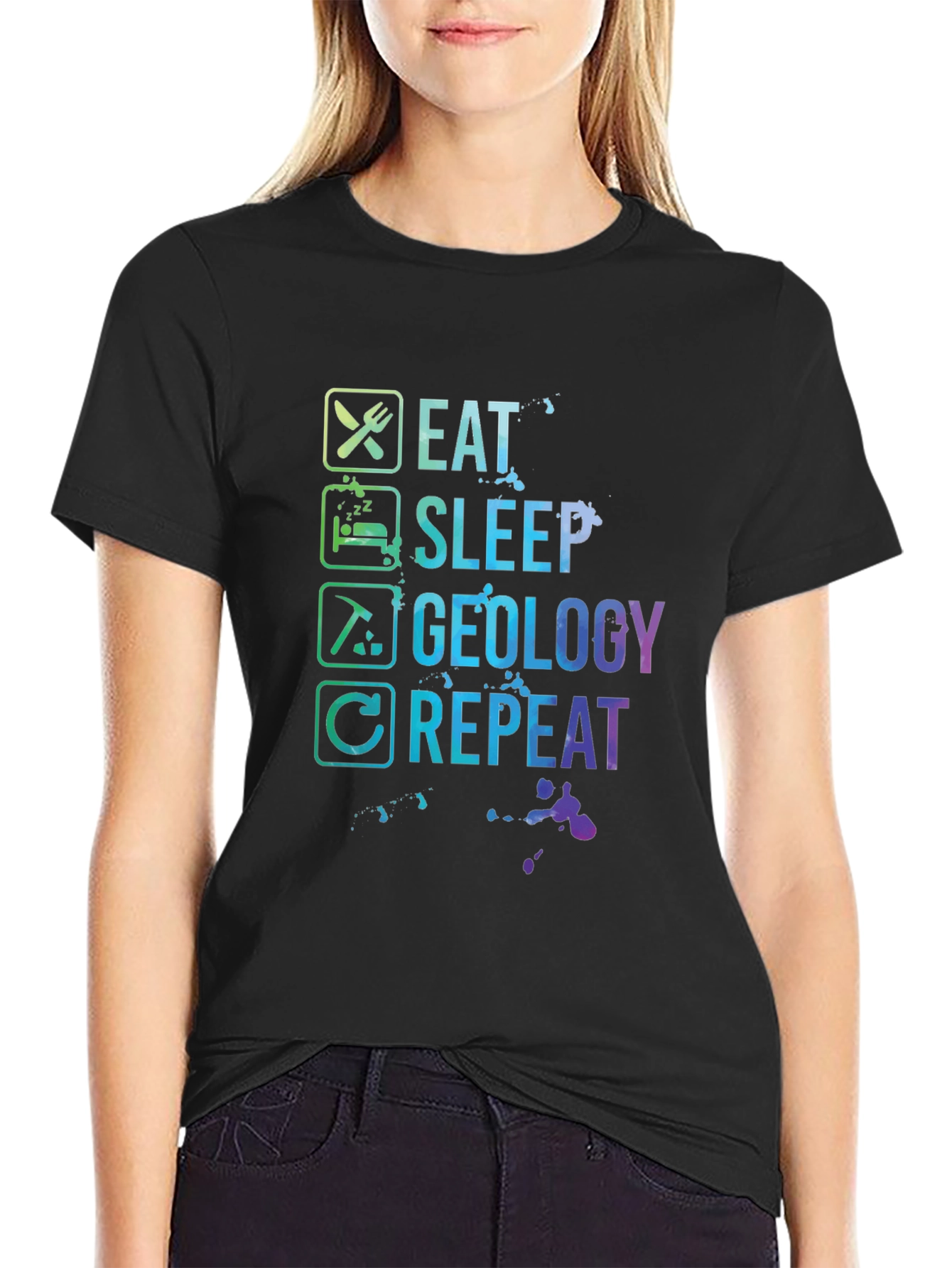 Eat Sleep Geology Repeat T-Shirt - Geologist Gift