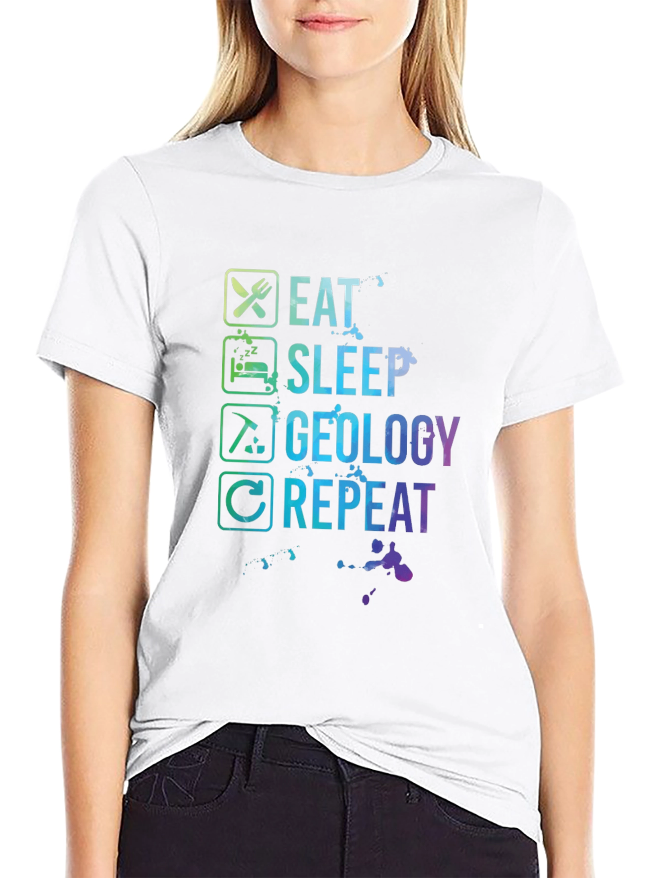 Eat Sleep Geology Repeat T-Shirt - Geologist Gift