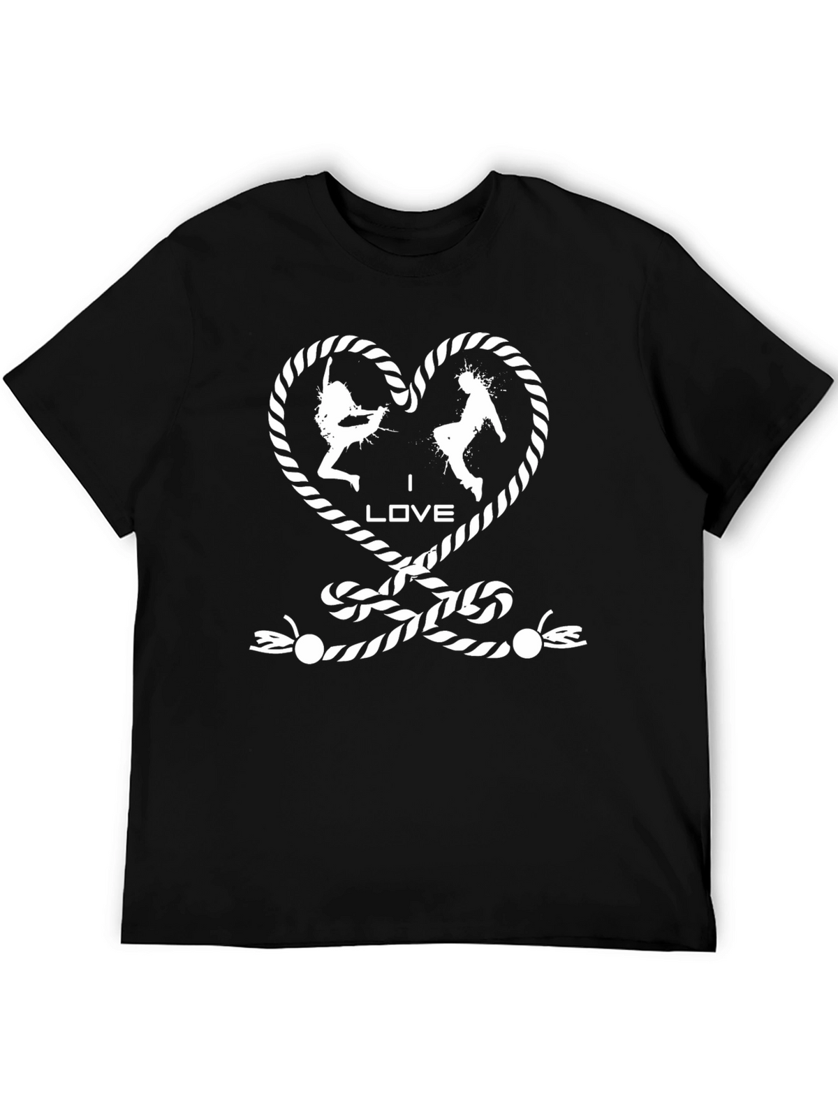 I Love Dance T-Shirt - Rope Heart Design