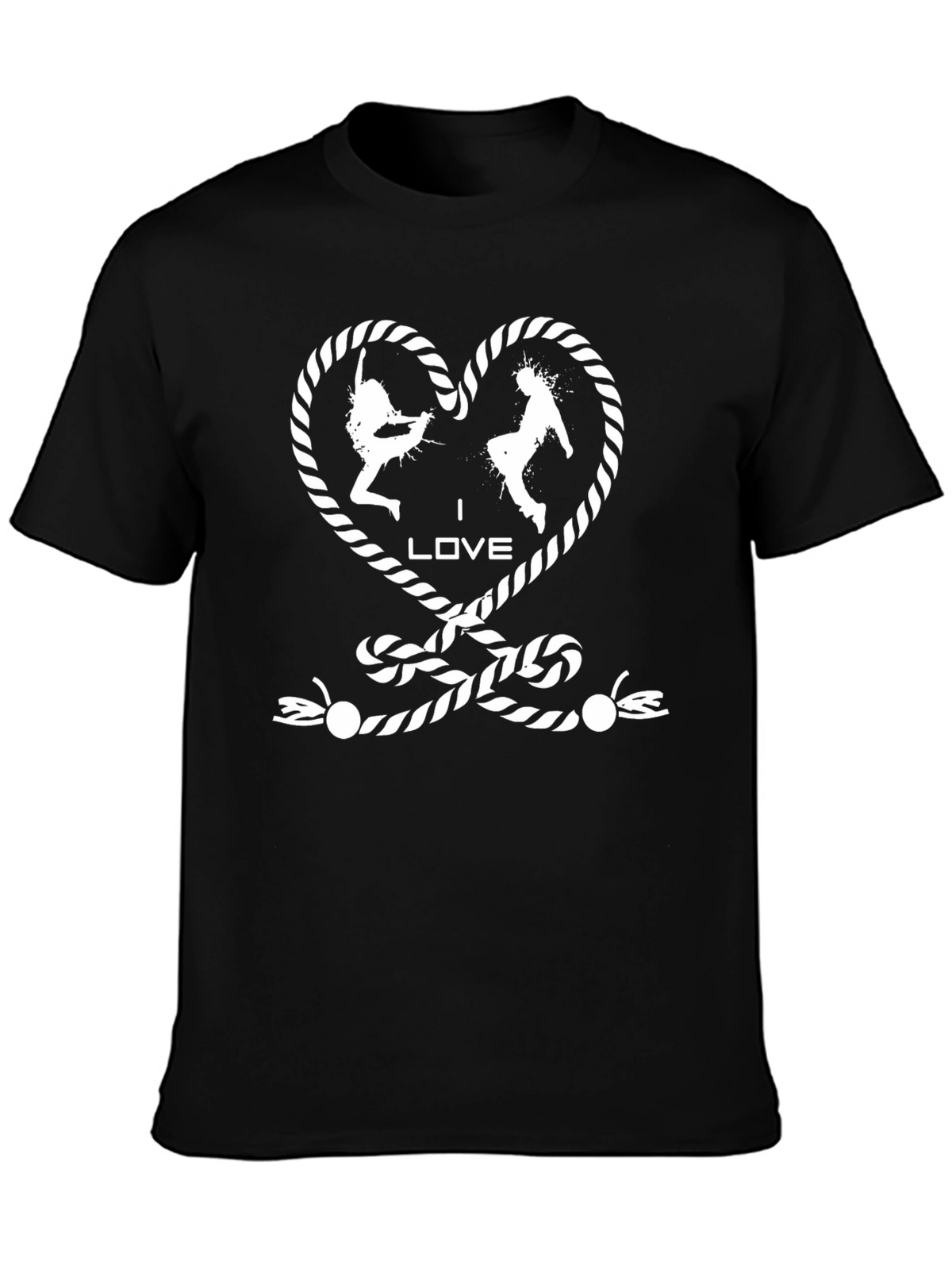 I Love Dance T-Shirt - Rope Heart Design
