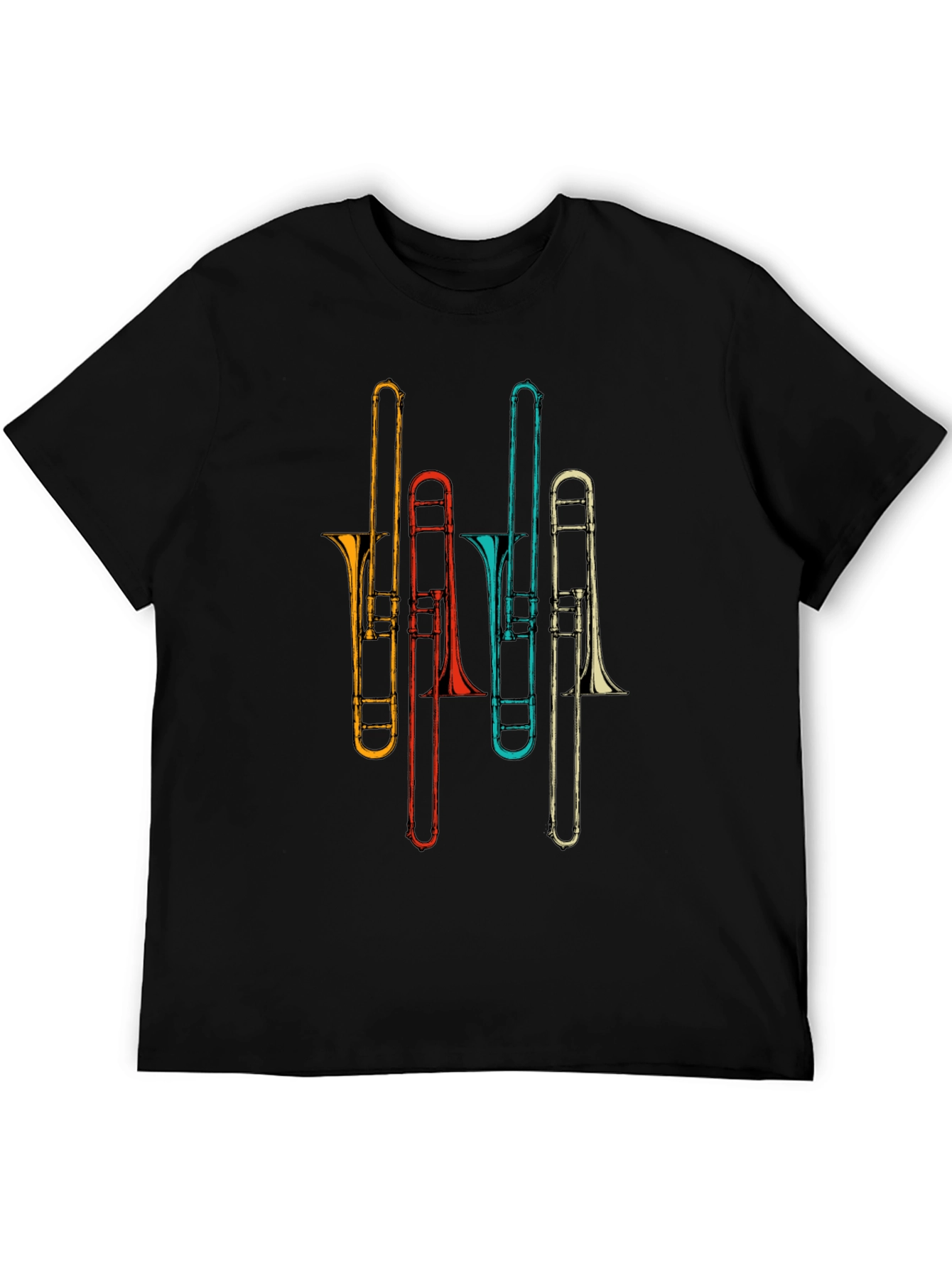 Retro Trombone Music T-Shirt