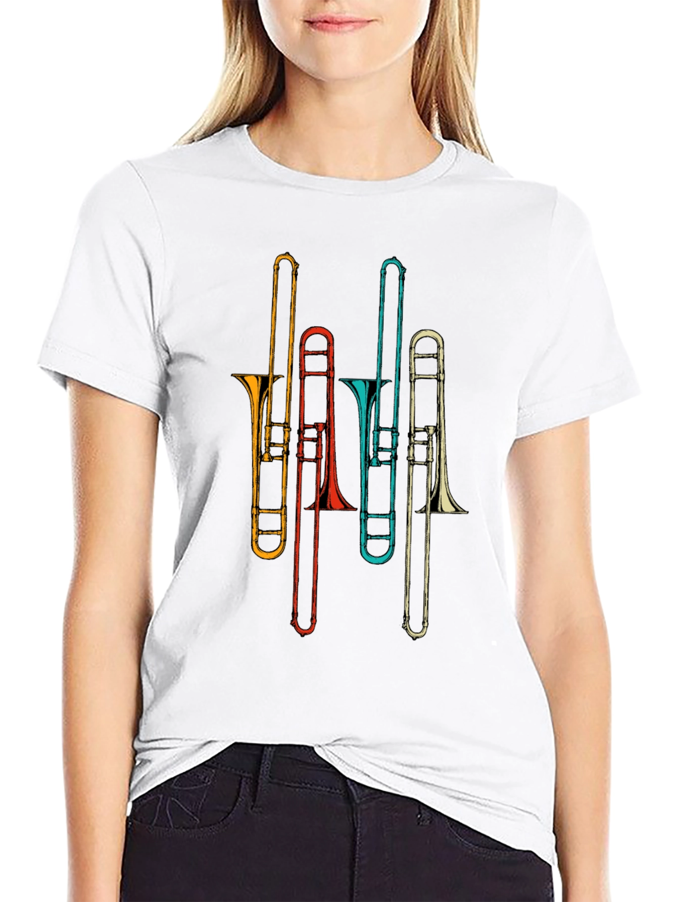 Retro Trombone Music T-Shirt