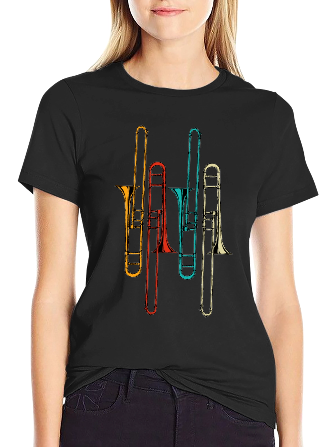 Retro Trombone Music T-Shirt