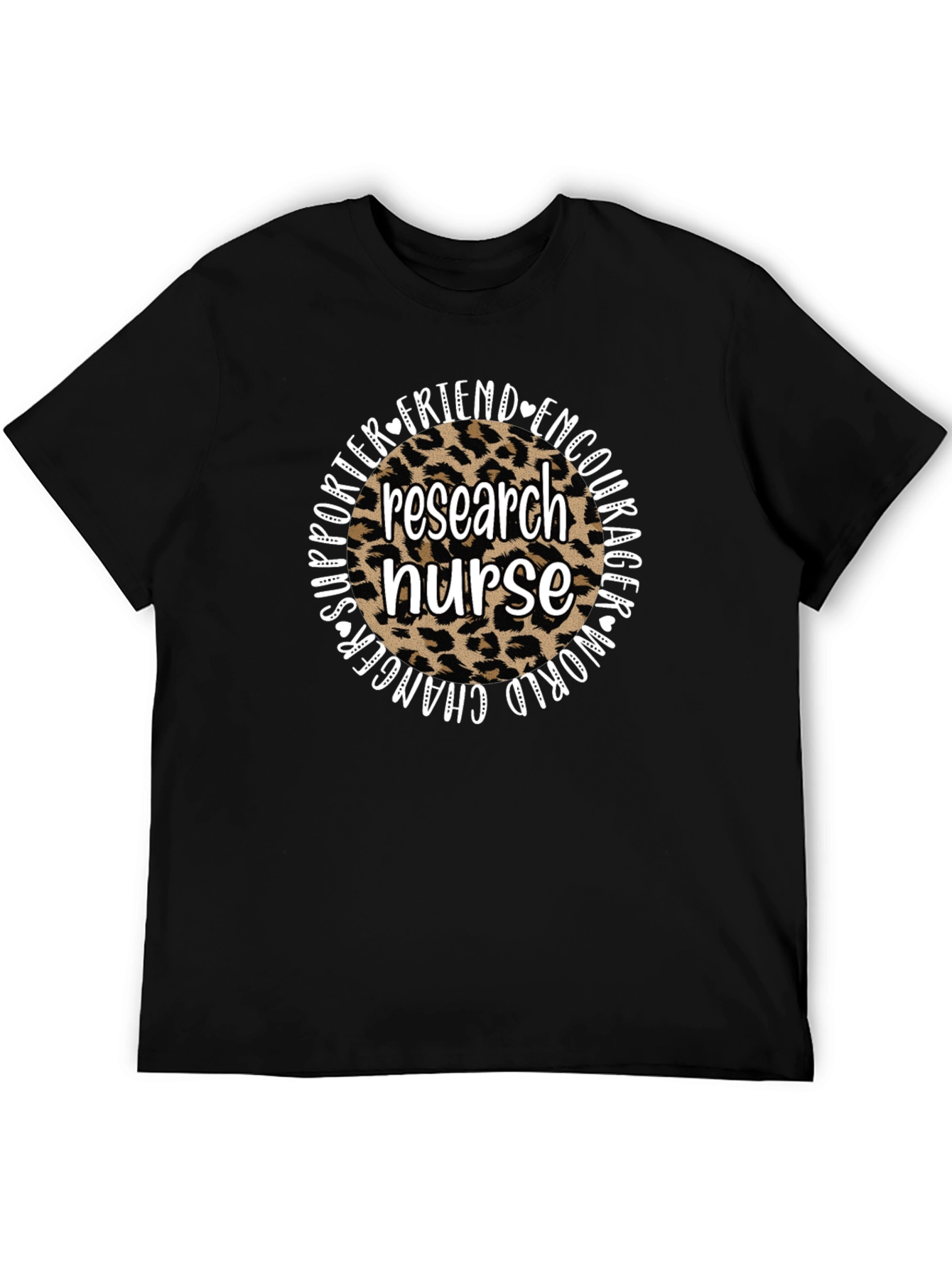 Research Nurse Leopard Print T-Shirt