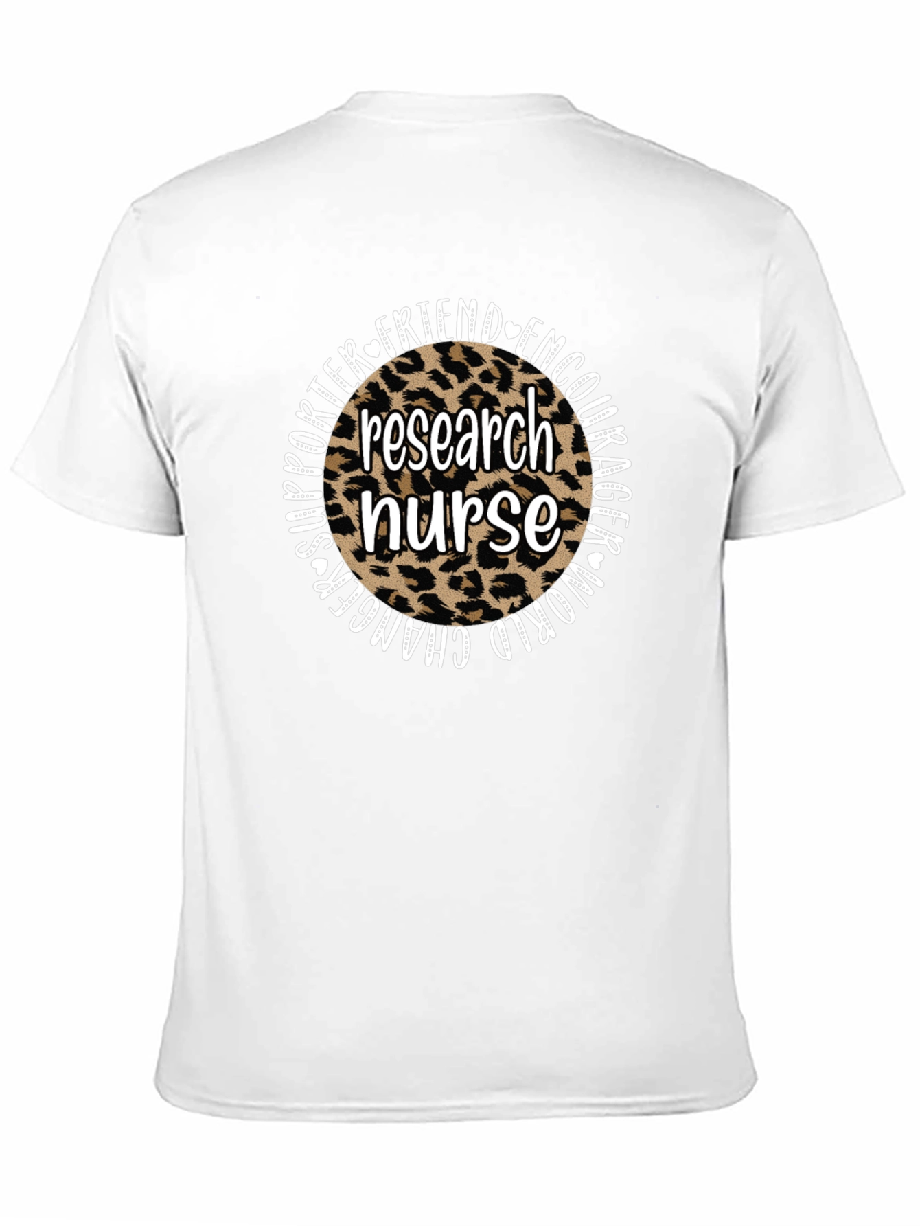 Research Nurse Leopard Print T-Shirt