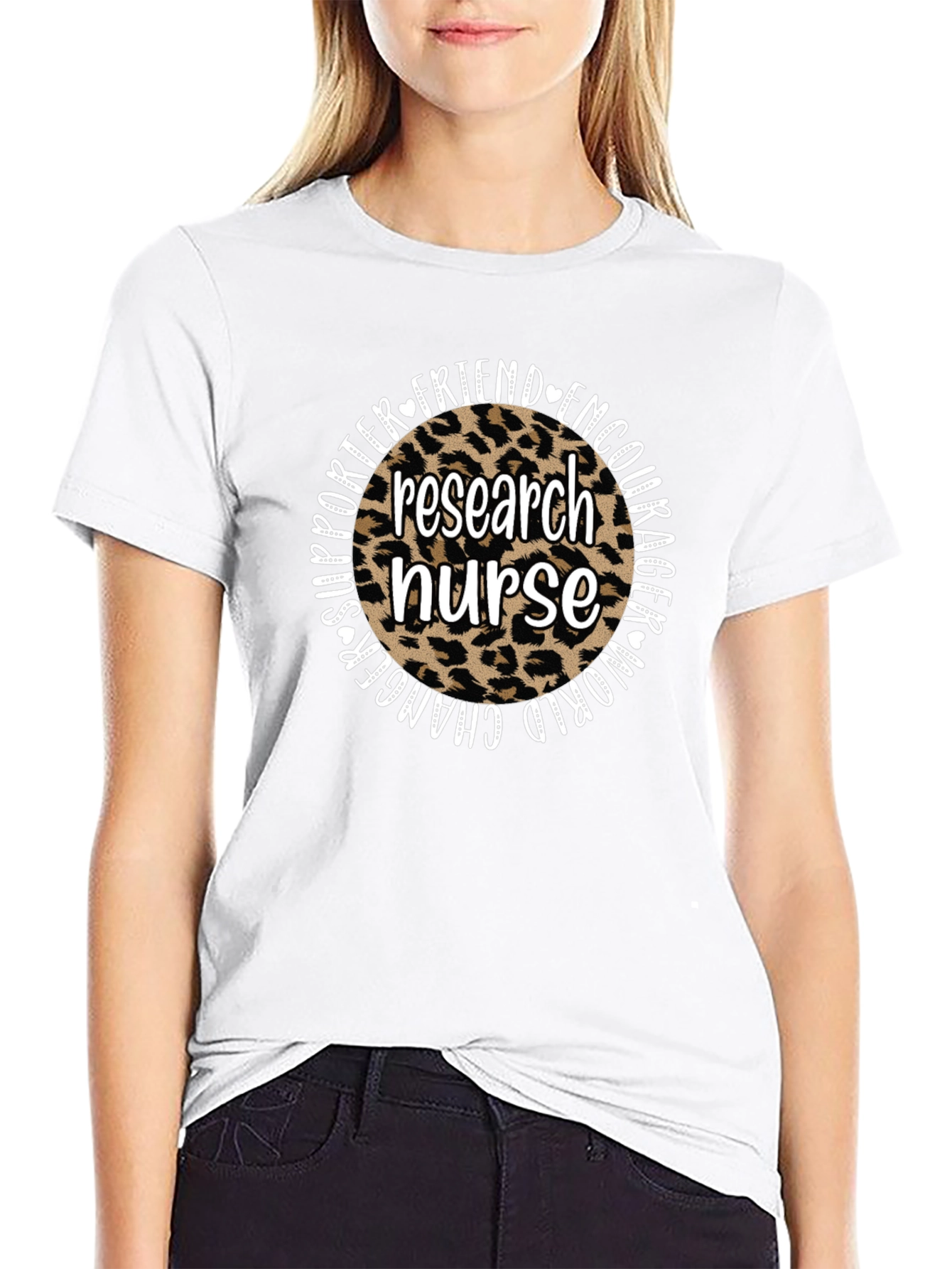 Research Nurse Leopard Print T-Shirt