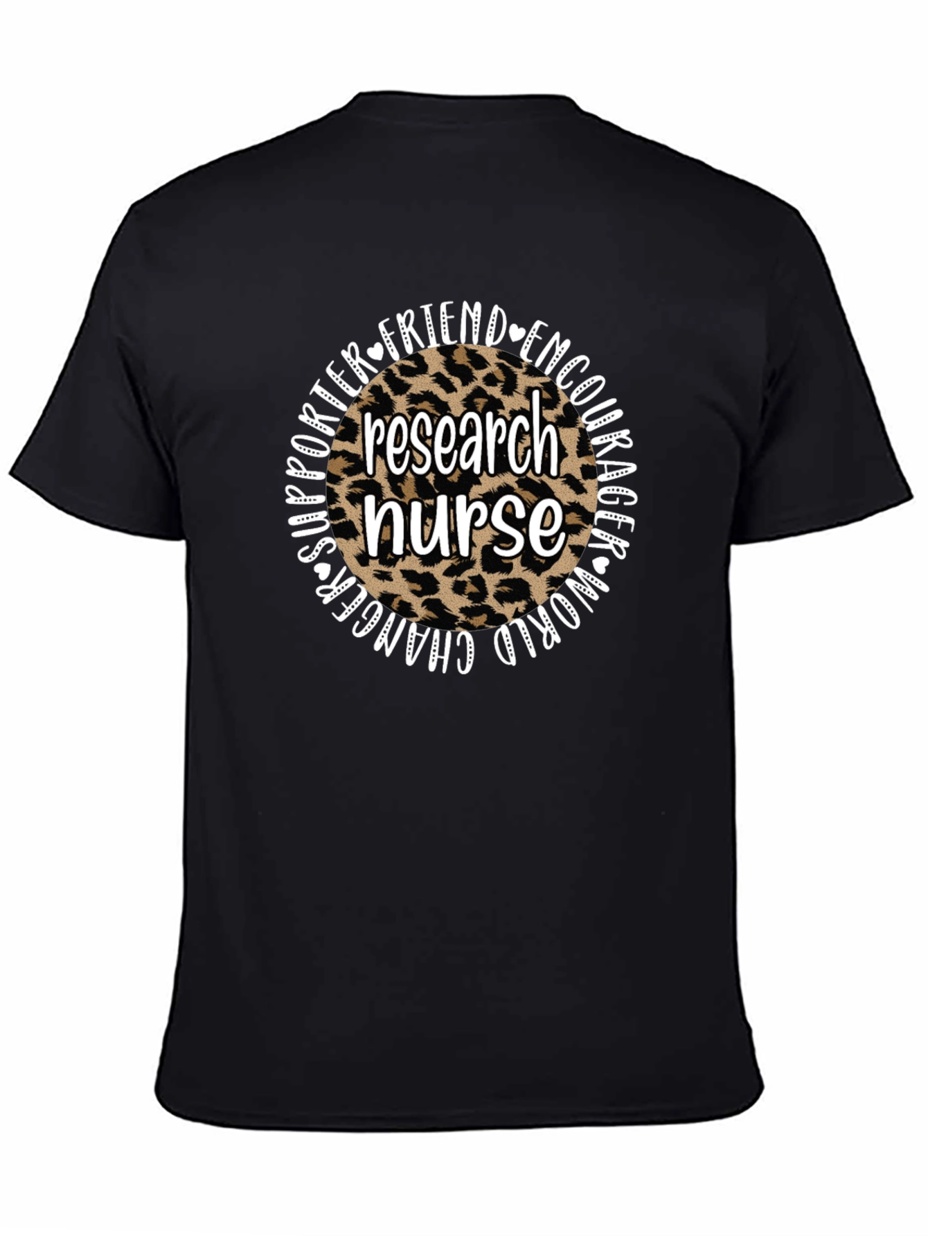 Research Nurse Leopard Print T-Shirt