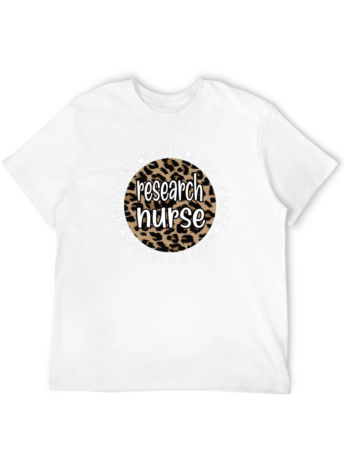 Research Nurse Leopard Print T-Shirt