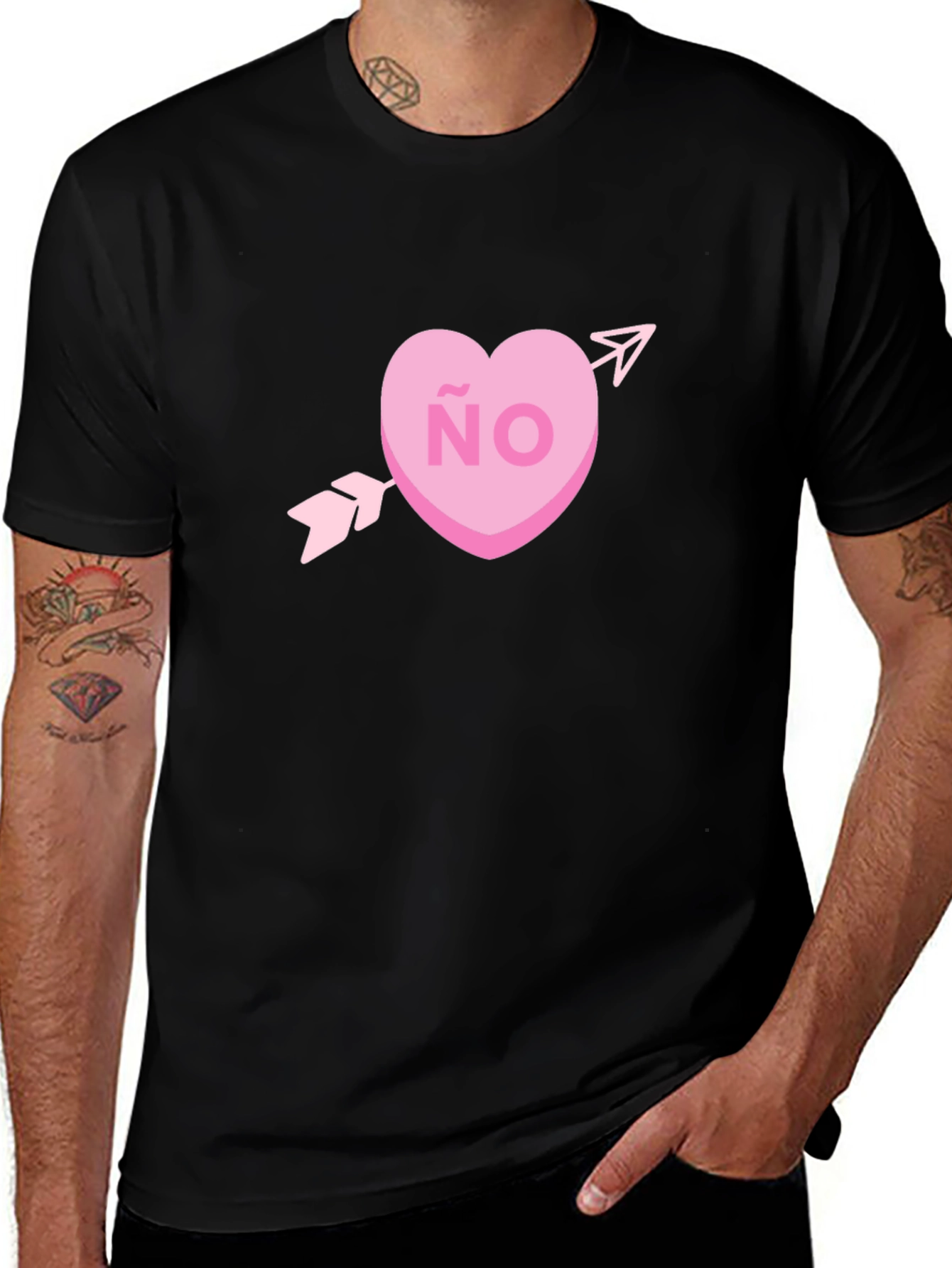 Cupids Rejection T-Shirt - No Heart Design