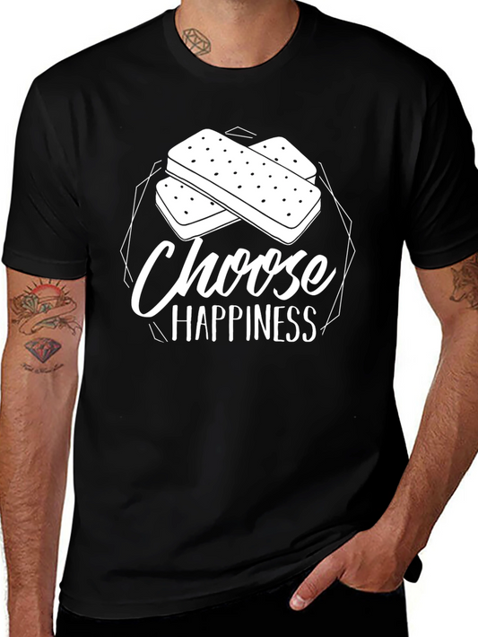 Choose Happiness Ice Cream Sandwich Graphic Tee