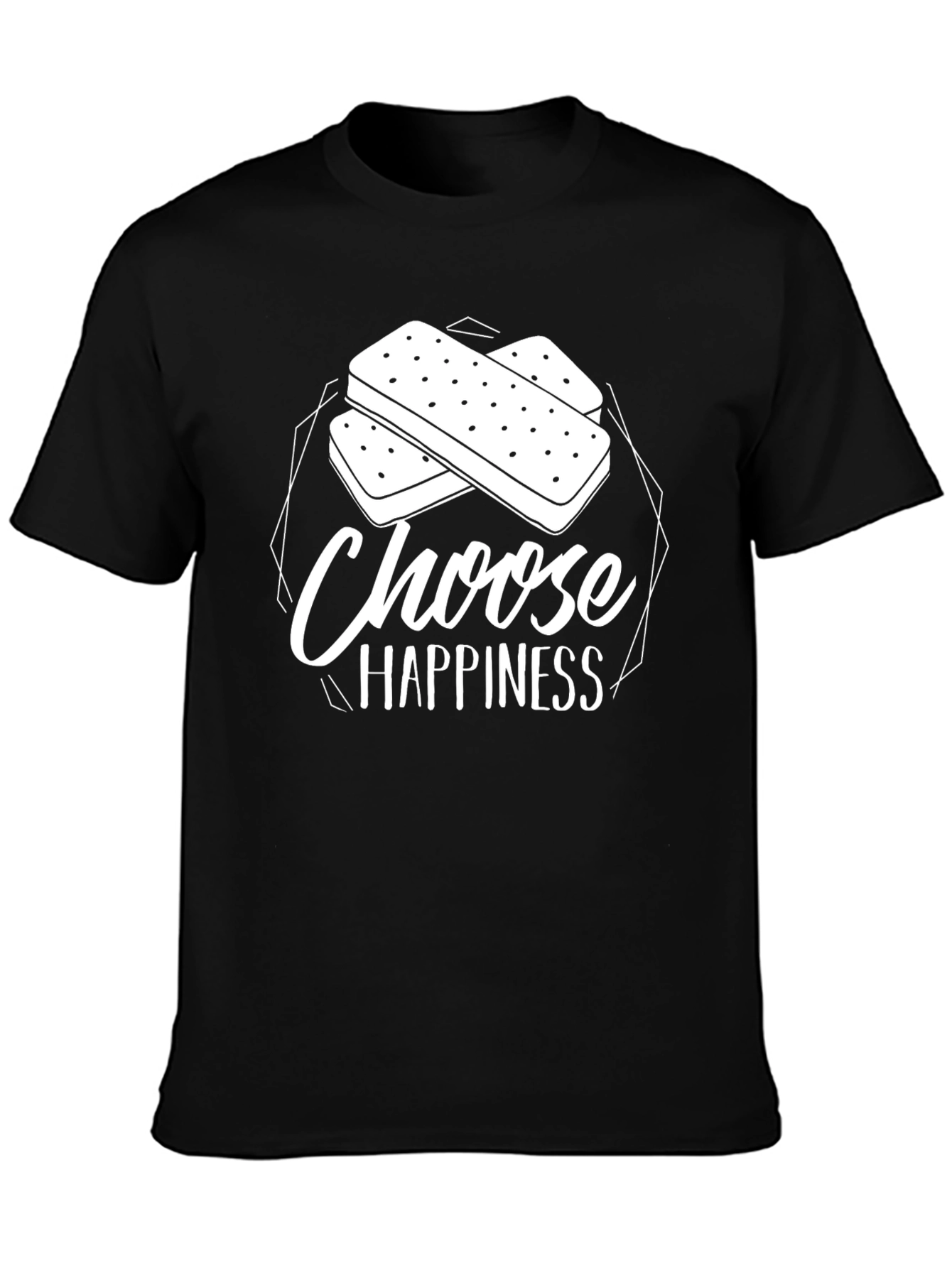 Choose Happiness Ice Cream Sandwich Graphic Tee