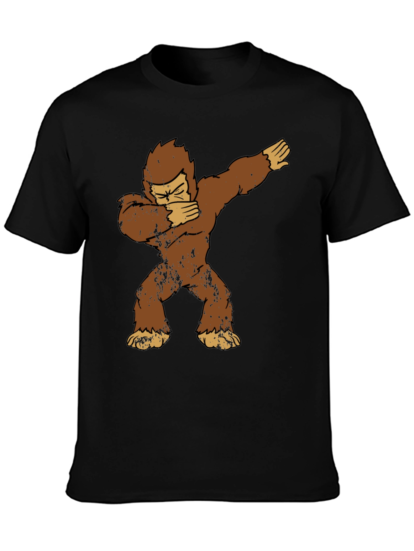 Dabbing Bigfoot Graphic Tee - Mens Black T-Shirt
