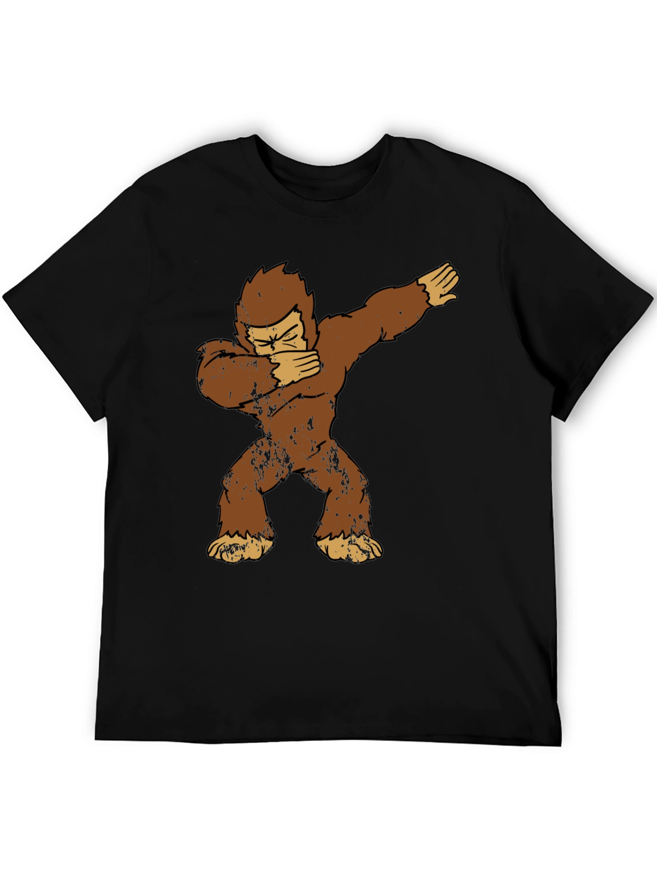Dabbing Bigfoot Graphic Tee - Mens Black T-Shirt