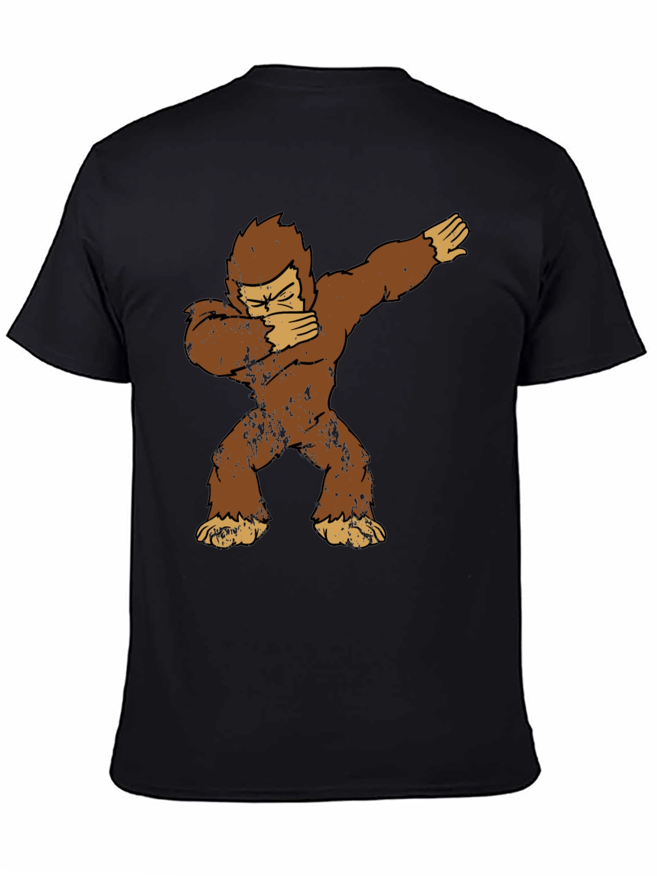 Dabbing Bigfoot Graphic Tee - Mens Black T-Shirt