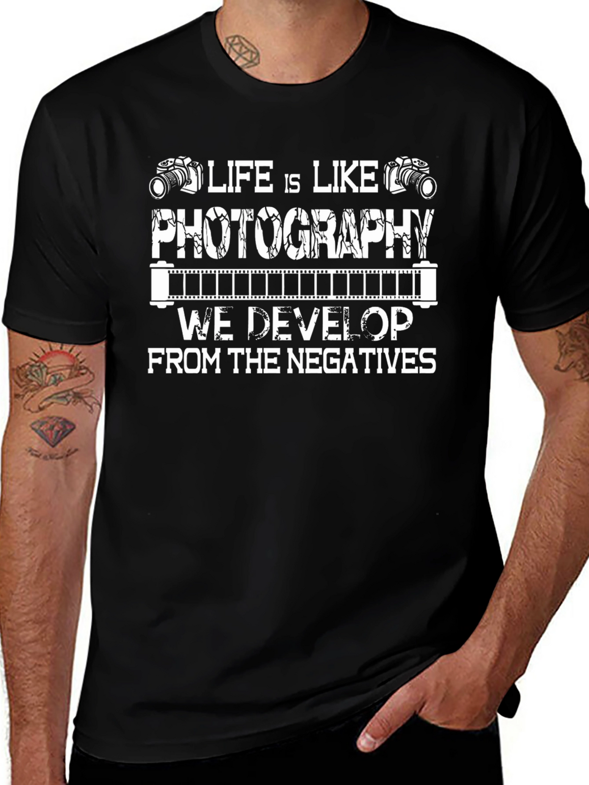 Photography Life Black Graphic T-Shirt