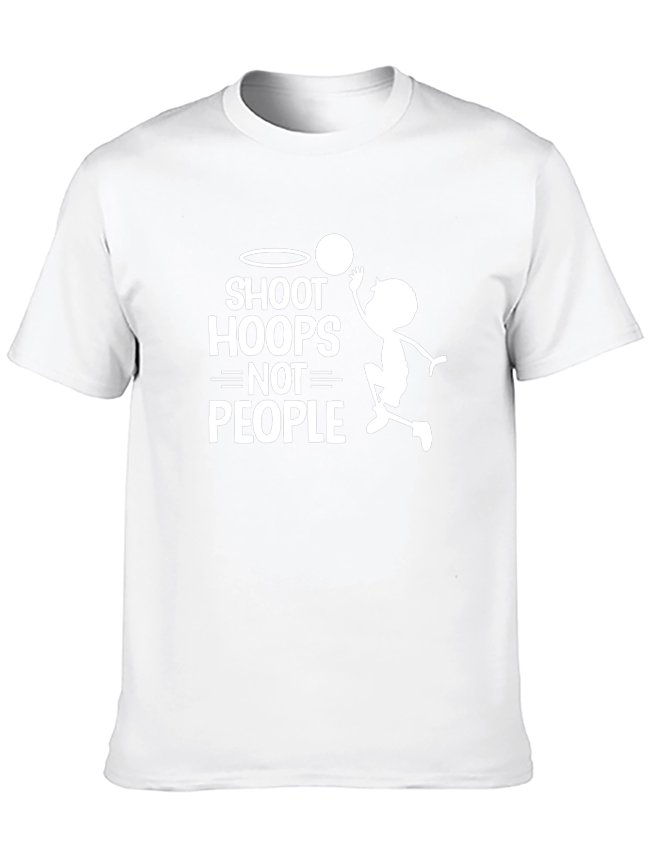 Shoot Hoops Not People Graphic T-Shirt
