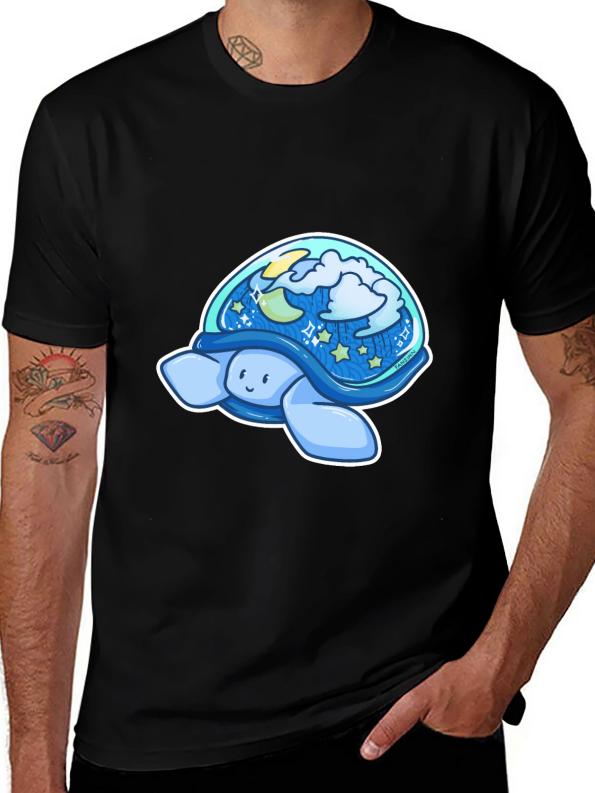 Night Sky Turtle Graphic Tee