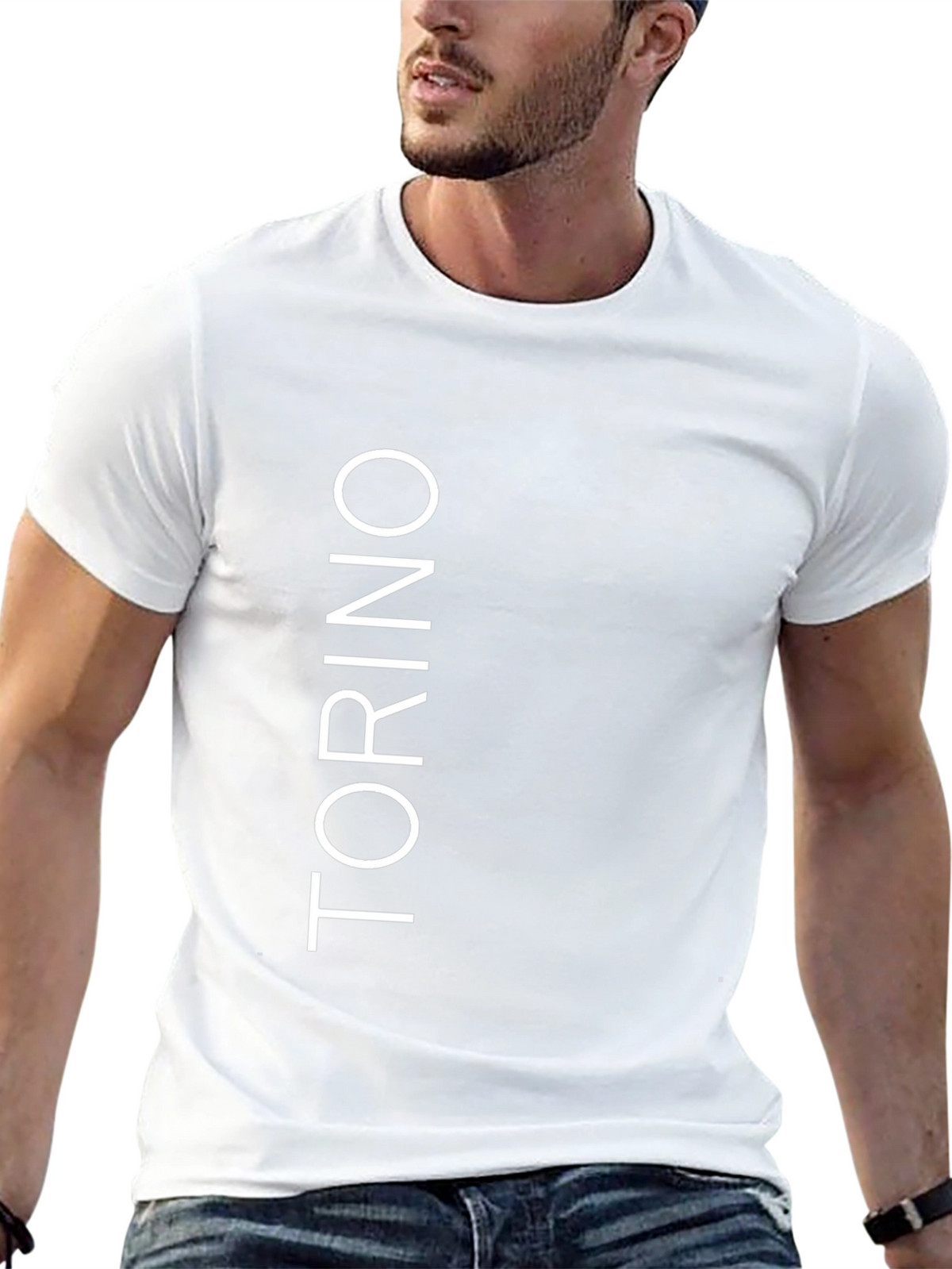 Torino Graphic Tee - Modern Style Black T-Shirt