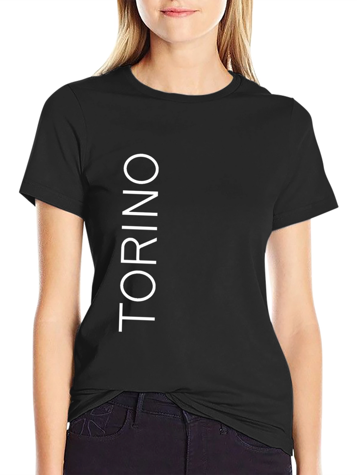 Torino Graphic Tee - Modern Style Black T-Shirt