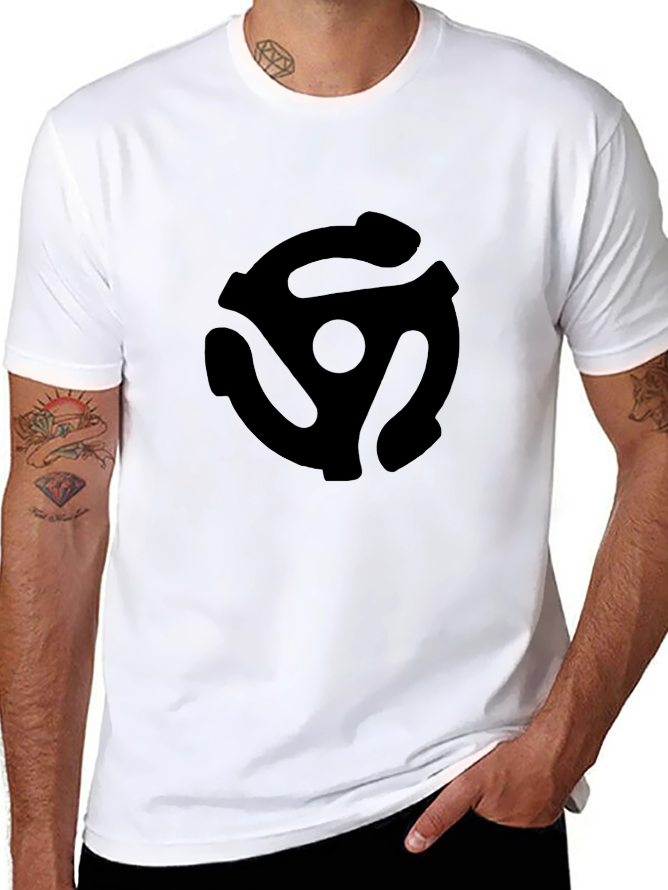 Retro Black 45 Adapter Graphic Tee