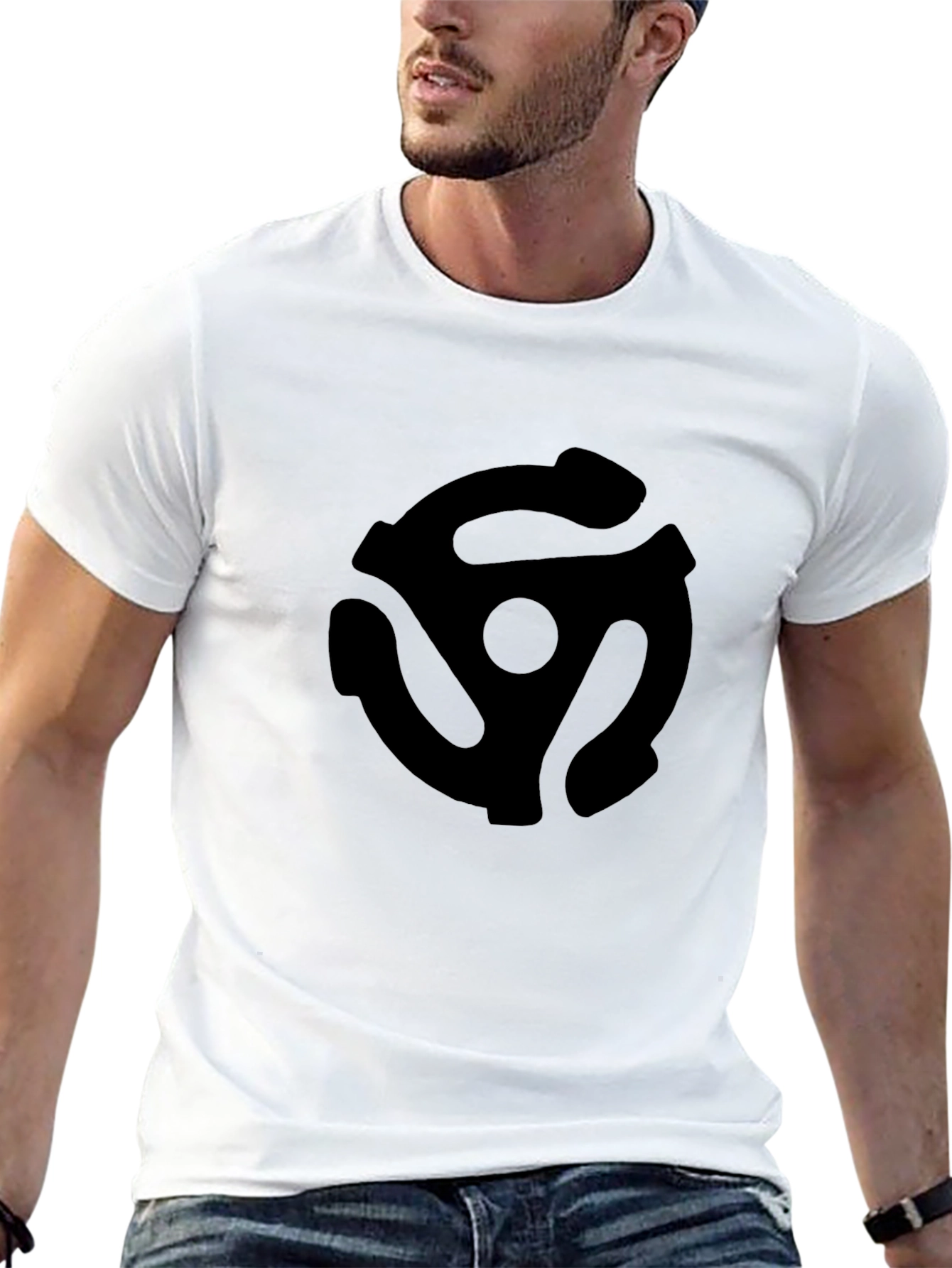Retro Black 45 Adapter Graphic Tee