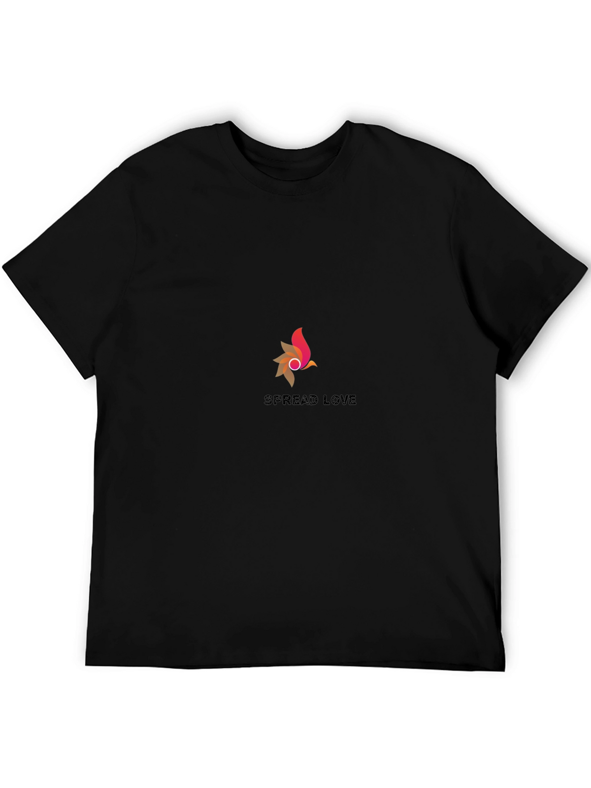 Spread Love Graphic Tee - Stylish Black T-Shirt