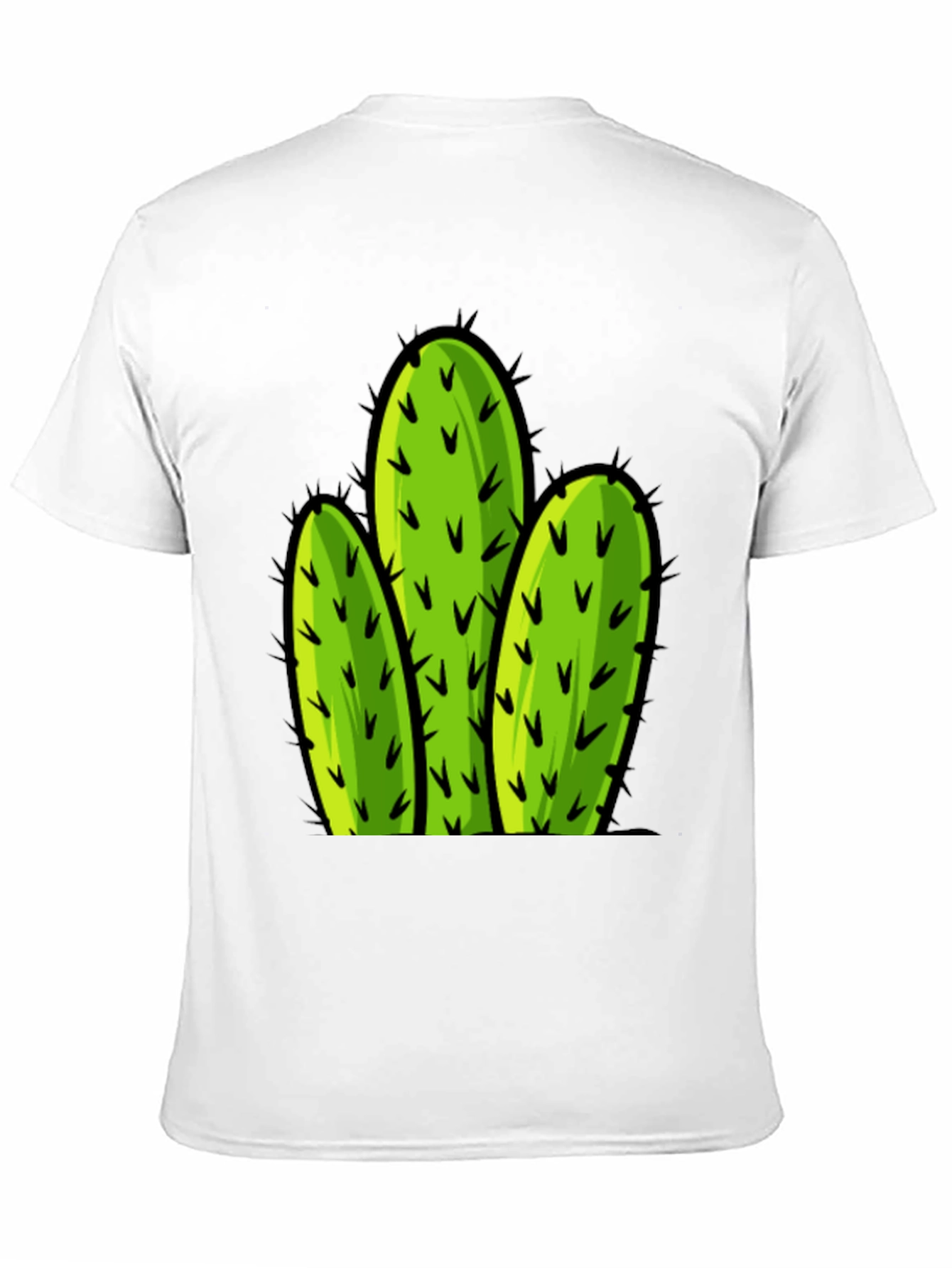 Cactus Graphic Tee - Black Cotton T-Shirt
