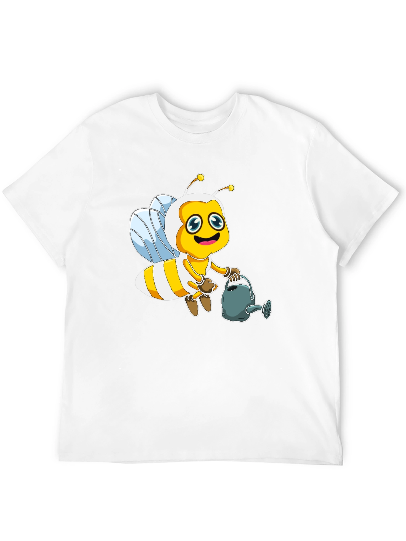 Cute Bee Graphic Tee - Unisex Black T-Shirt
