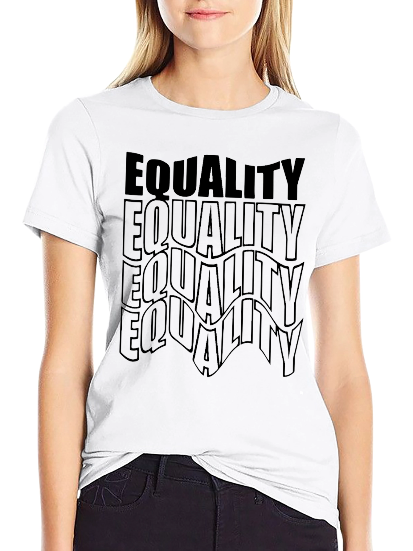 Equality Black Graphic Tee