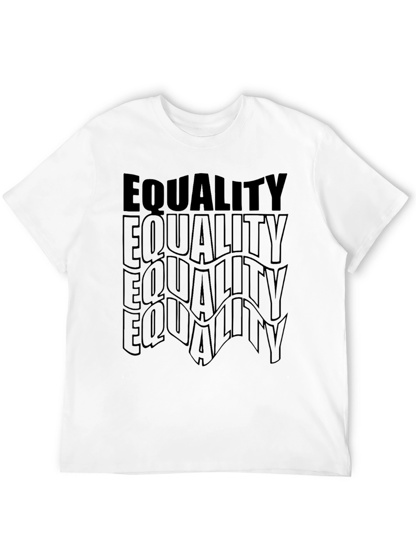 Equality Black Graphic Tee