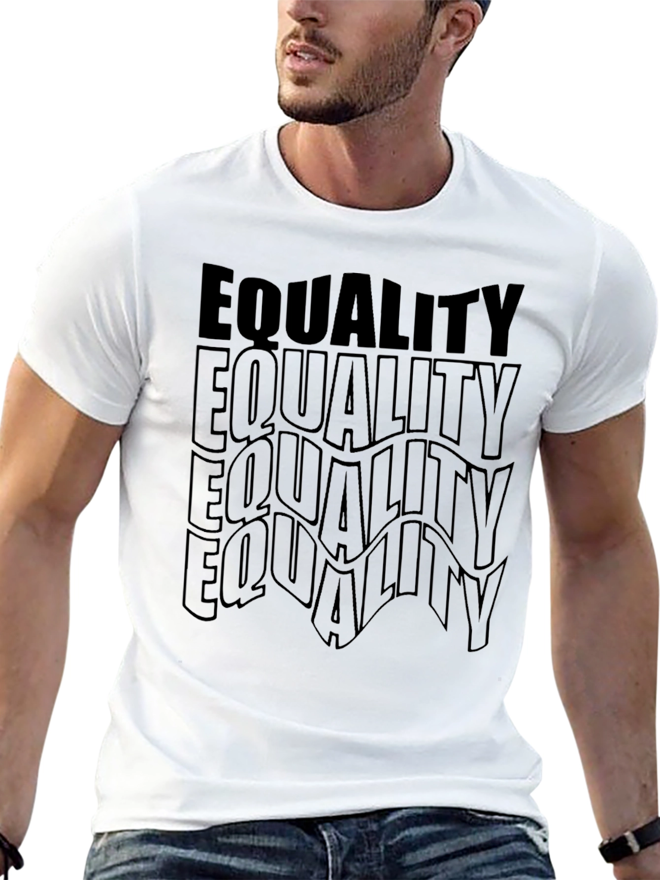 Equality Black Graphic Tee